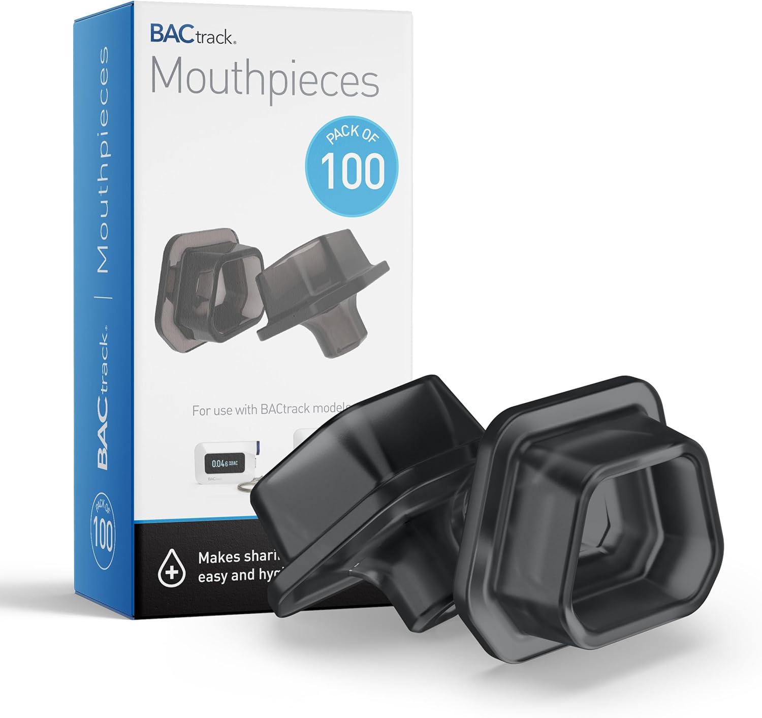 BACtrack C6 & C8 Breathalyzer Mouthpieces | BAC Alcohol Tester Replacement Tips | FSA/HSA Eligible (100 Count)