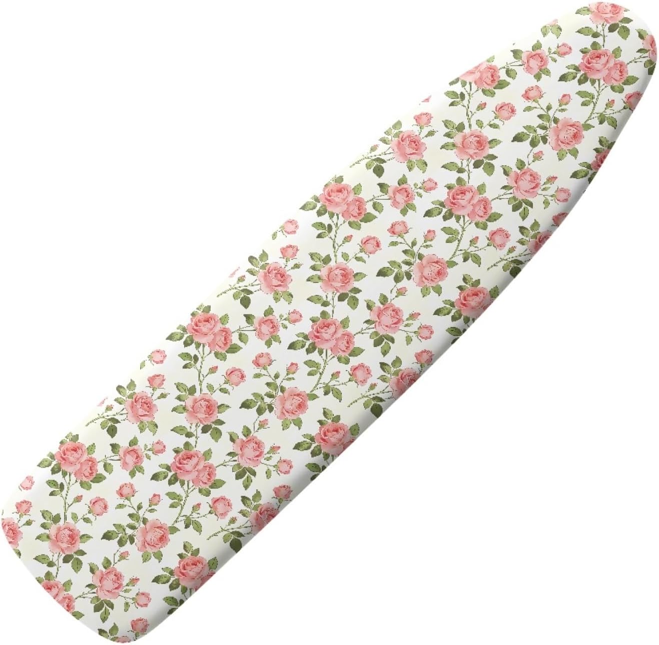Flowers Ironing Board Cover,16"x55" Standard Ironing Board Cover with Elastic Edge and Hook and Loop Fasteners, Scorch & Stain Resistant, Polyester Home Ironing Board Covers, Water Bloom Floral