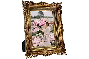 PHAREGE 4x6 Gold Vintage Frame, Ornate Antique Picture Frame for Wedding, Tabletop...