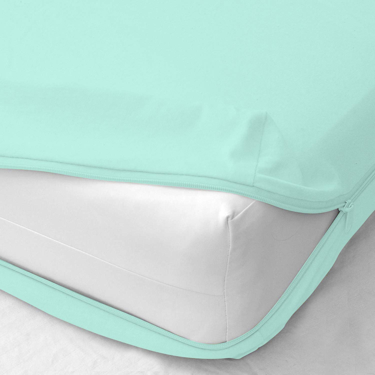 Amazon.com: 1 Pcs Zipper Fitted Sheet Soft Microfiber with 8