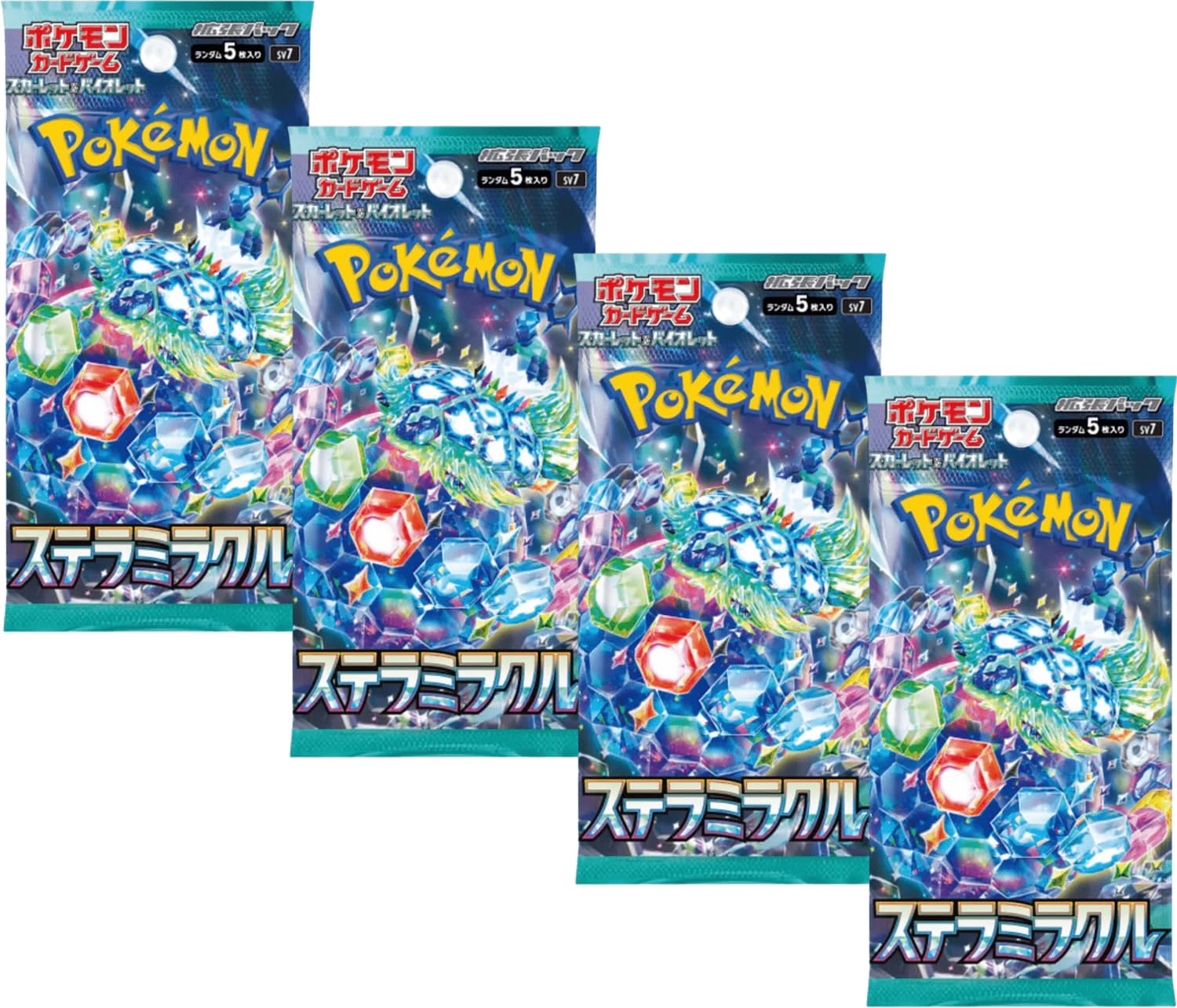 Pokemon TCG Stellar Miracle Booster Packs x4 | Japanese Stellar Crown Booster  Packs | Japanese Pokmon Cards | Pokemon Booster Bundle Scarlet & Violet   BigaMart