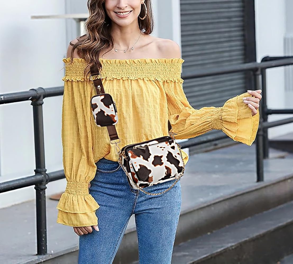 Amazon.com | UTO Crossbody Bags for Women 3 in 1 Trendy Belt