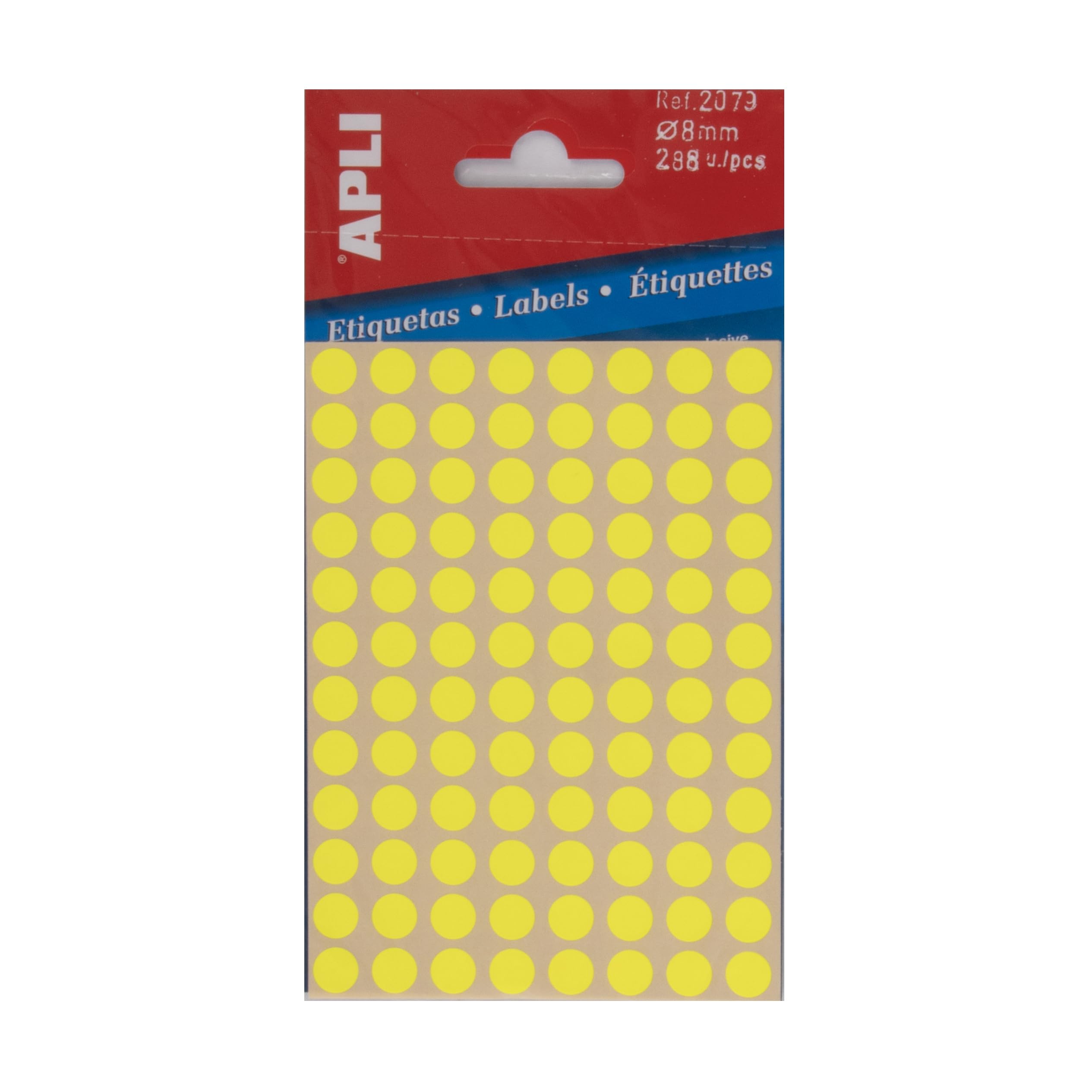 APLI 2079 Gomet Blister Circle Fluorine, Yellow, 8 mm
