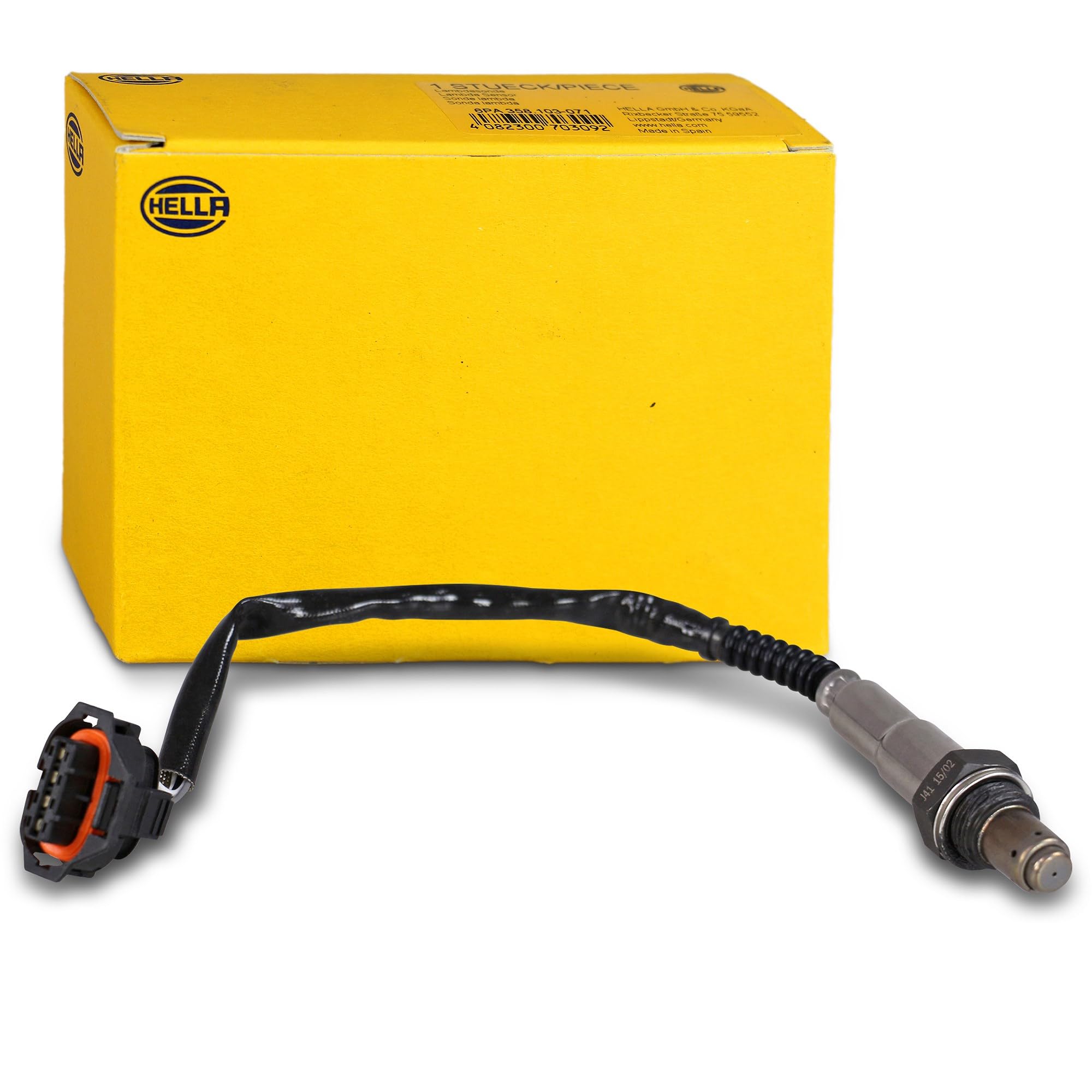 HELLA Lambdasonde 6PA 358 103-261 - 4-polig Mit 320mm Kabel Für Nissan Micra U.a.