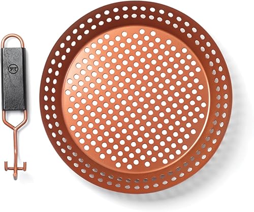 Miniatura 4 de Outset QN77 - Sartén para parrilla con mango extraíble de agarre suave, antiadherente de cobre