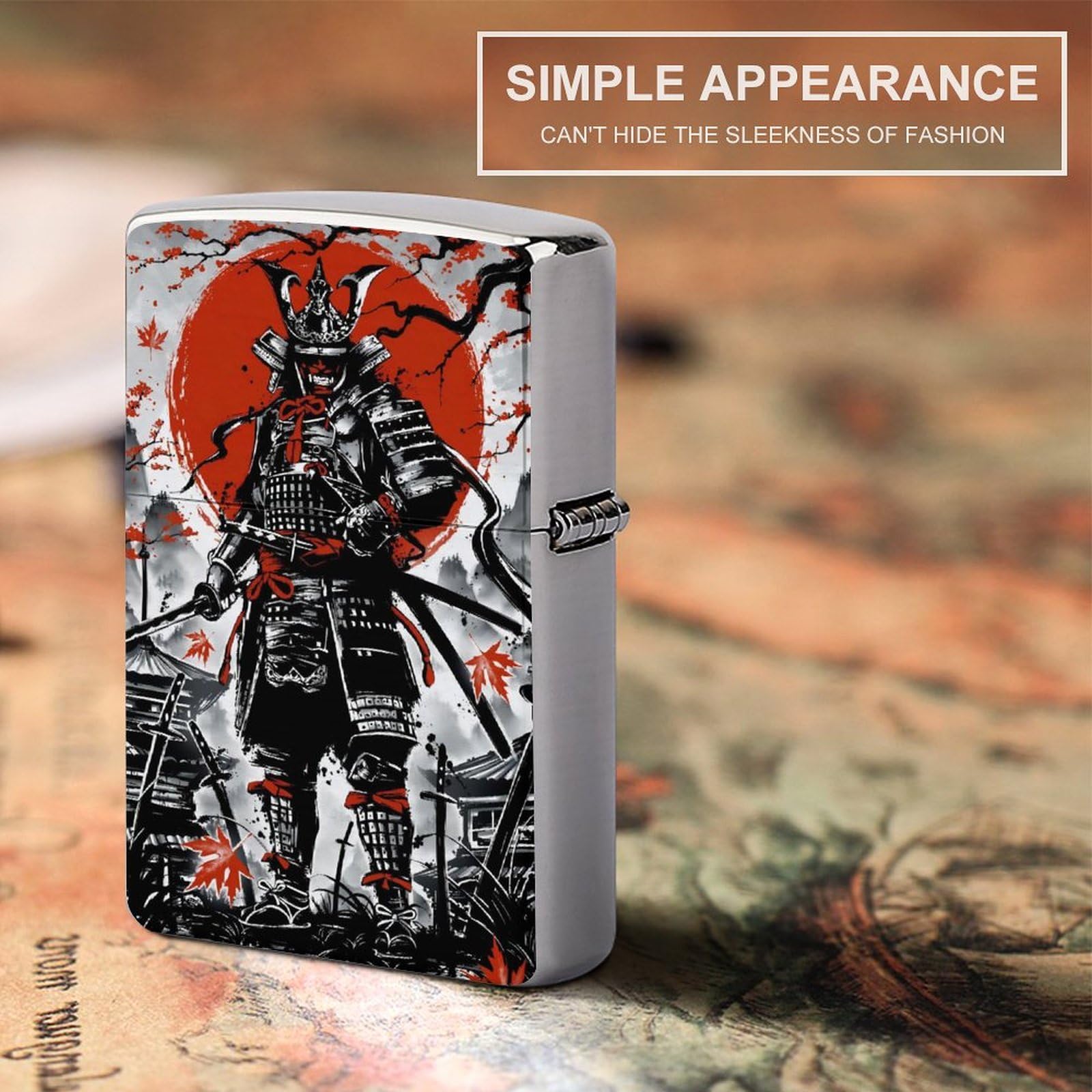 Amazon.co.jp: ジッポライターカバー 和風 日本 侍 武士道 戦国武将 
