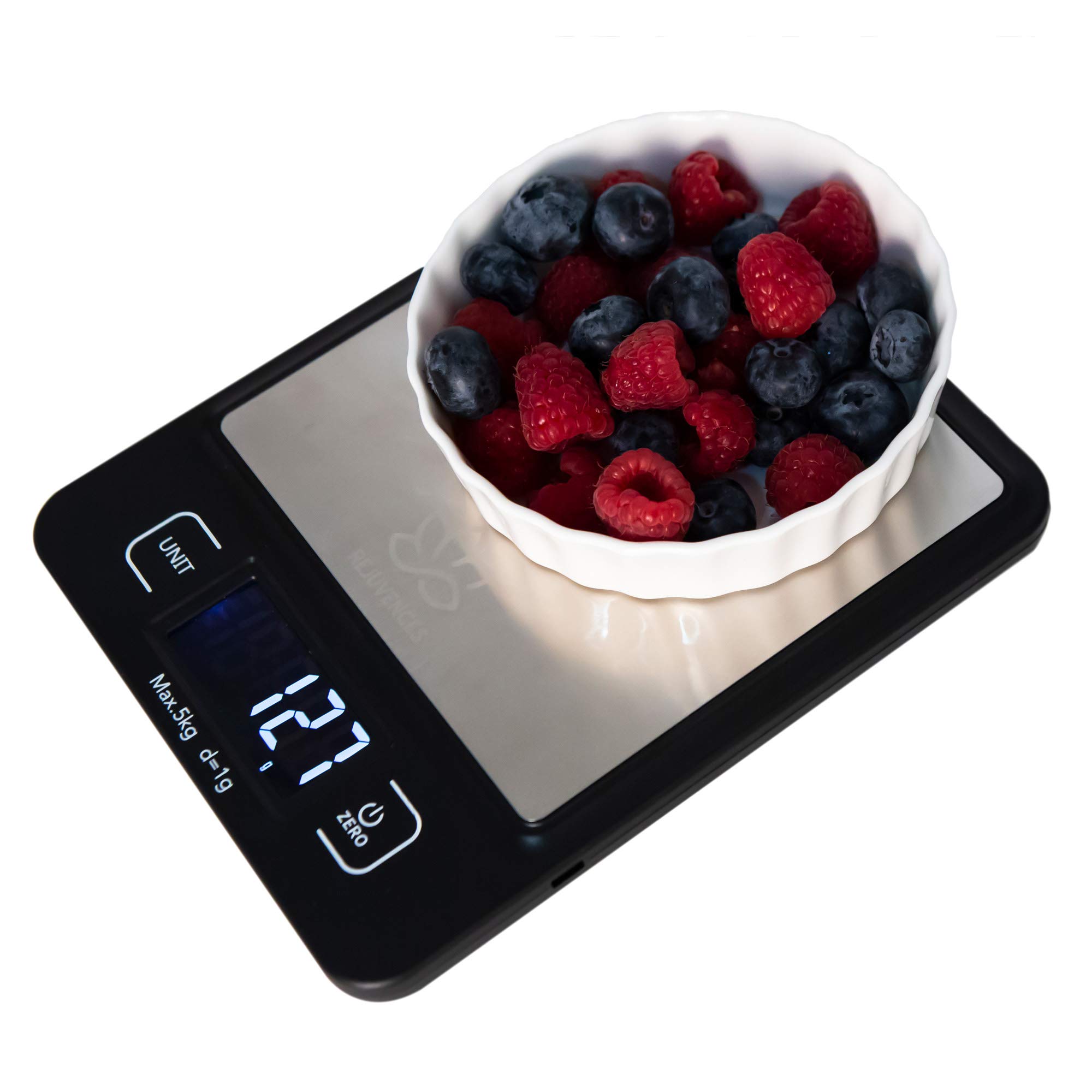 Sponsored Ad – Rejuvences Kitchen Digital Food Scale - Measures 4 different units - Easy to Use - Measure Food weight - Cooking recipe- Healthy Diet – Battery included – Light weight - Easy to Carry and store