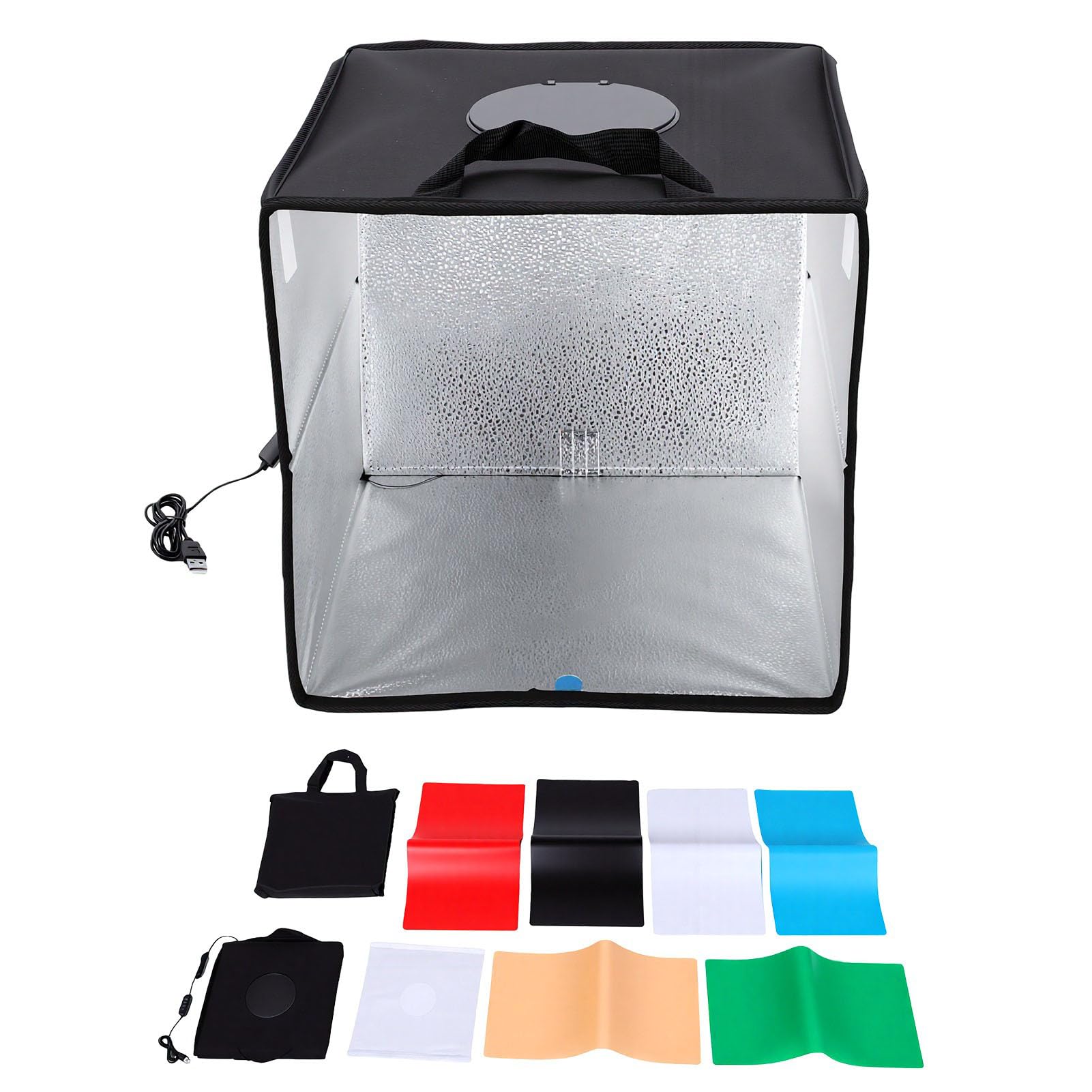 Fabater Caisson Lumineux Photo 12x12 Pouces, Conception Professionnelle avec luminosité Réglable pour la Vente en Ligne et la Vitrine de Produits