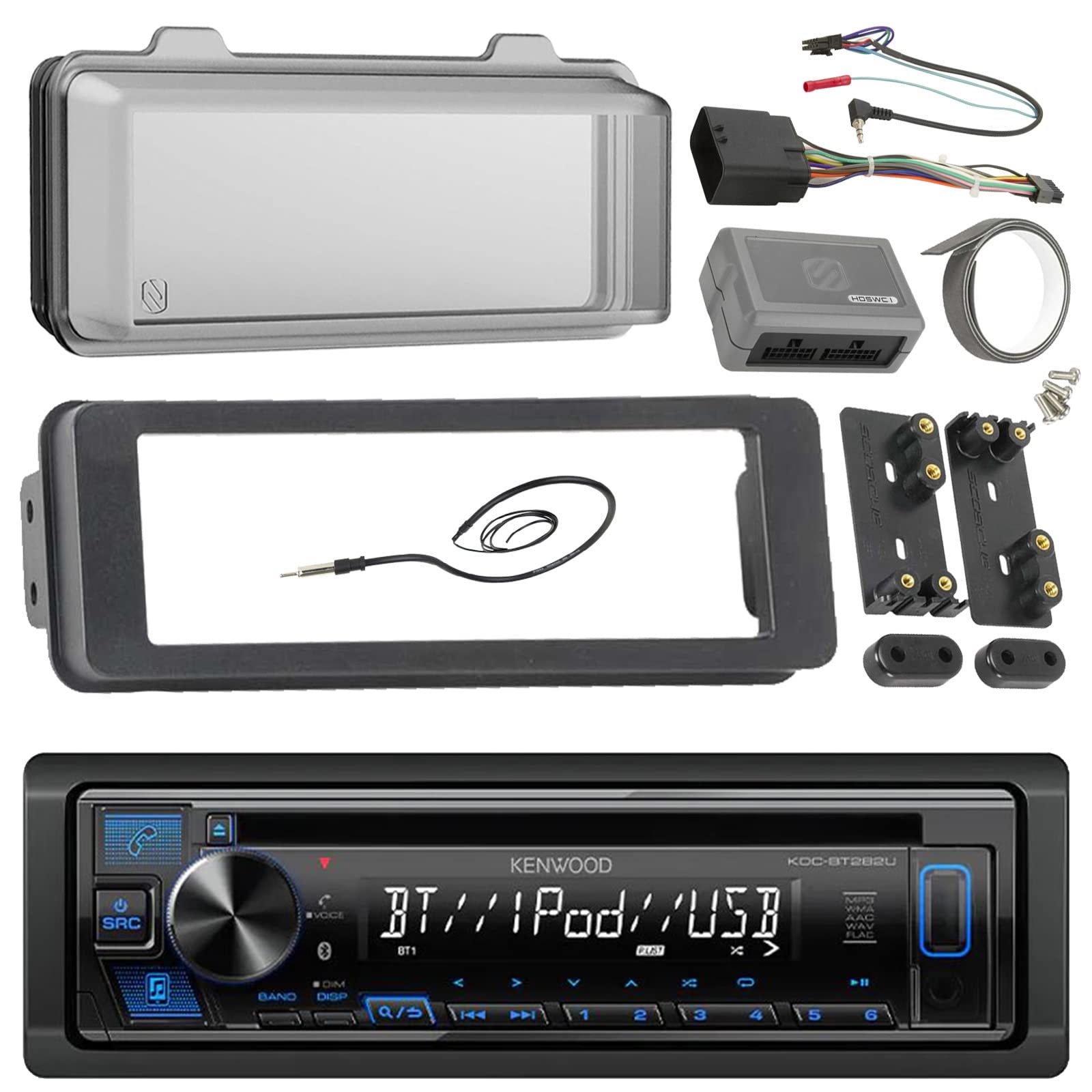 Buy 982013 Harley Touring Install Adapter Dash Kit FLHT FLHTC FLHX CD MP3 AM/FM Radio CD Stereo