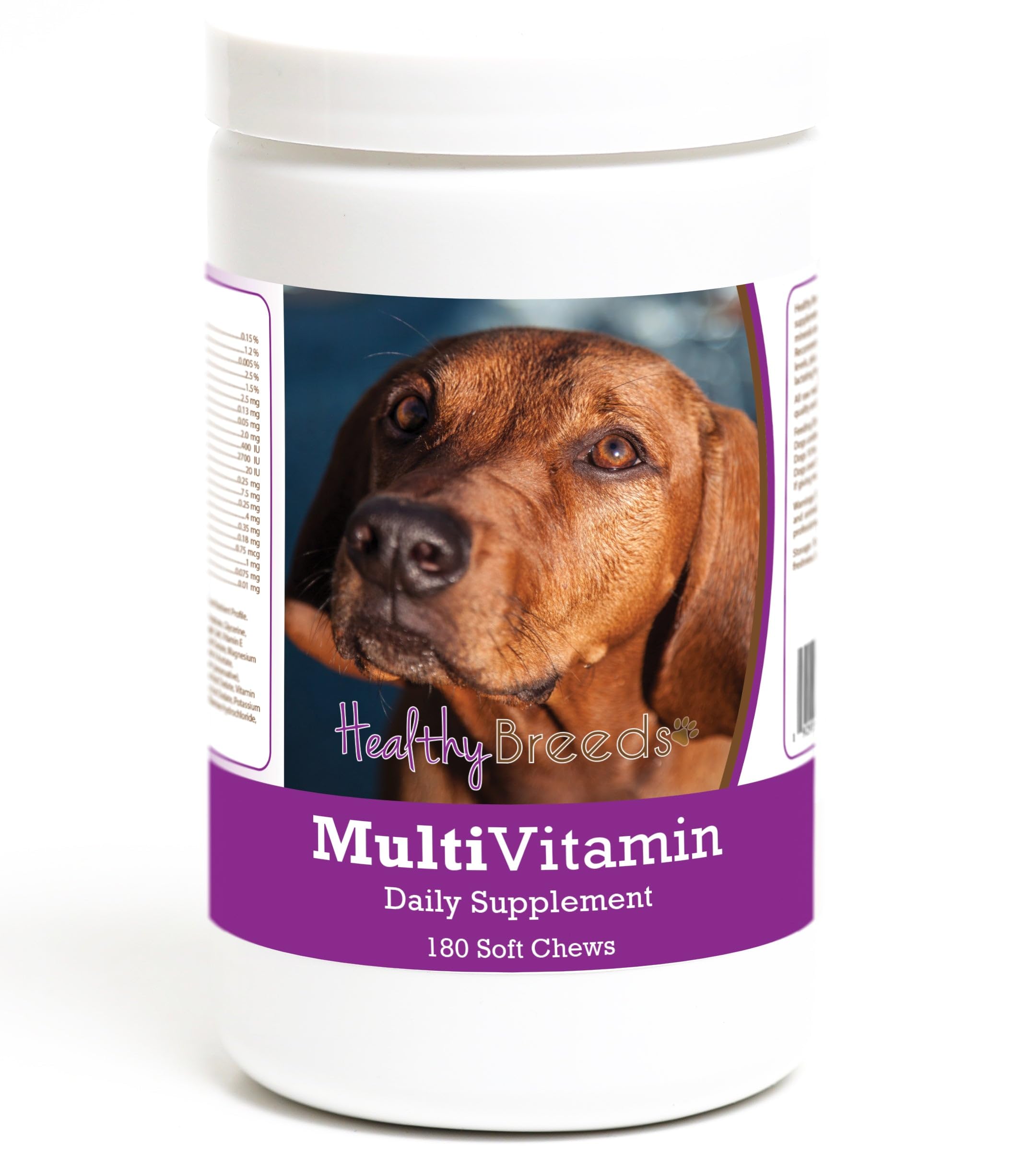 Healthy Breeds Redbone Coonhound Multivitamin Soft Chew for Dogs 180 Count