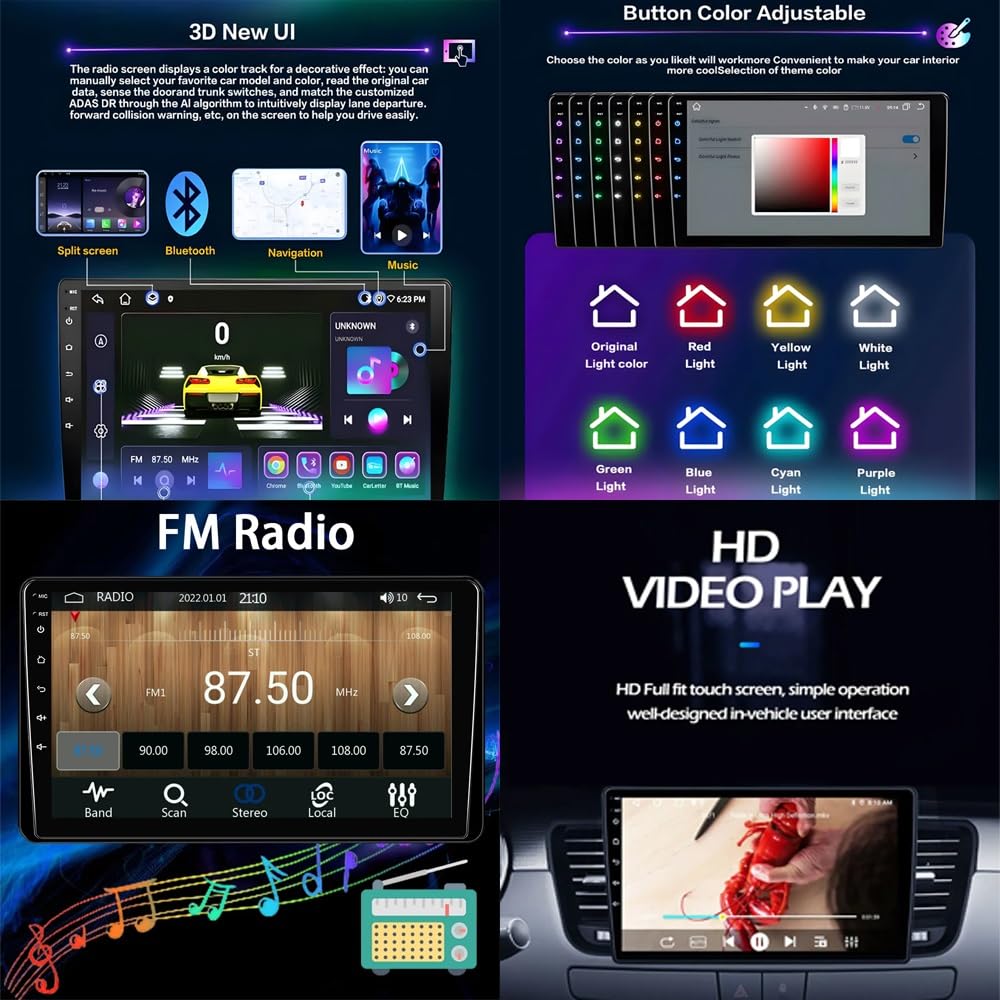 Car Stereo for Ford Ranger 3 2011-2015 9 Inch Android 15 Multimedia-Player with Wireless Carplay Android Auto For, 8 core 4G+64G — view 6