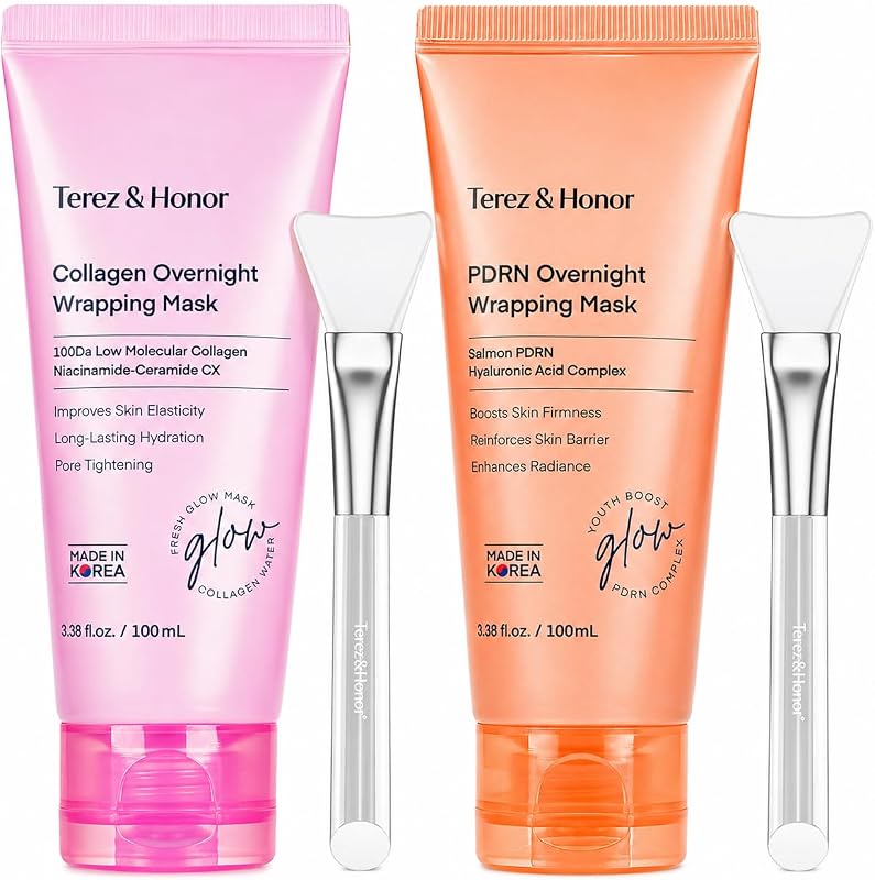 Máscara facial peel off noturna Collagen e PDRN TEREZ & HONOR, 200 mL