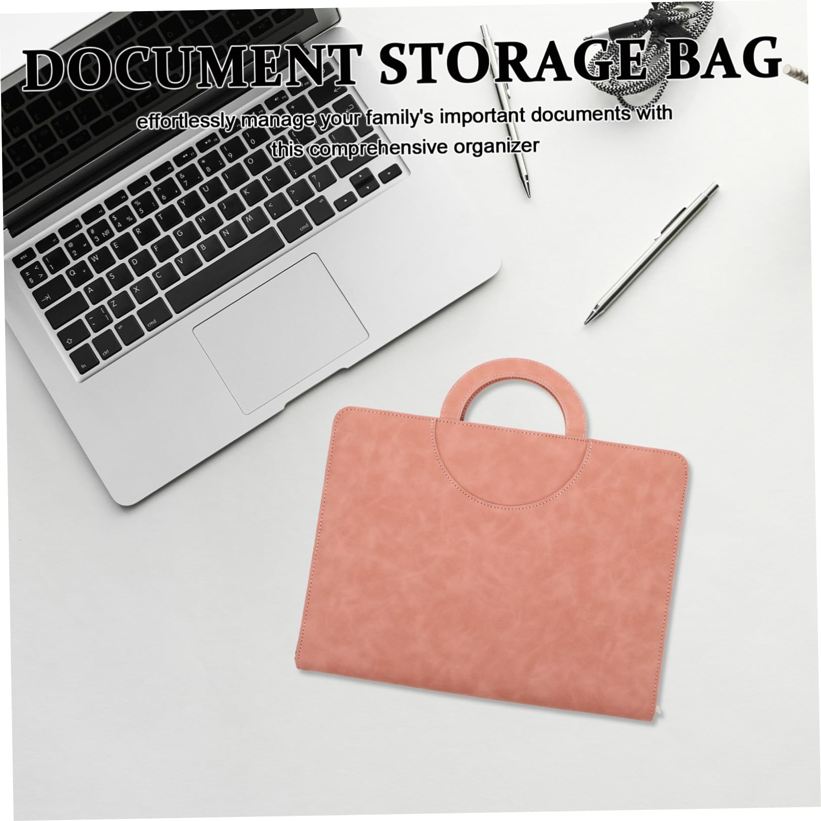 UPKOCH Porta Documenti da Viaggio in Pu con Zip, Organizer Multifunzionale per Documenti A4, Protezione Contro Usura, per Famiglie e Situazioni di Emergenza
