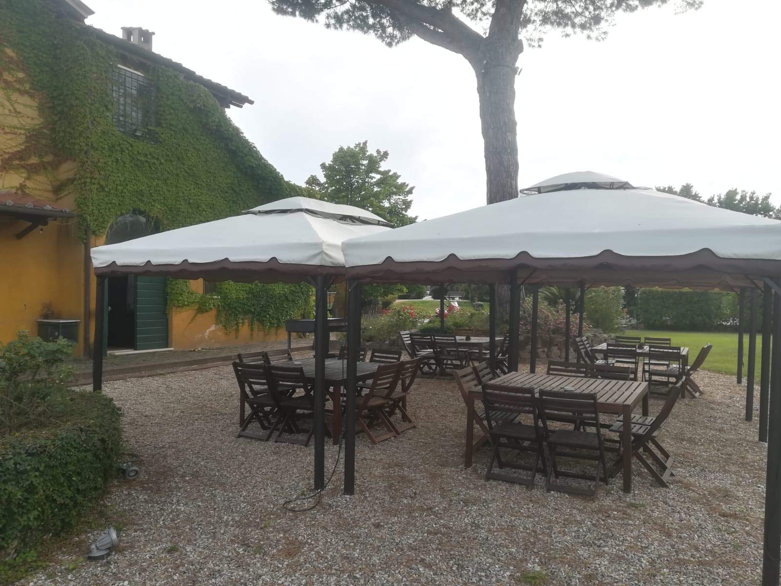 BricoShopping® Telo di ricambio superiore TOP in sostituzione per gazebo 3x4 3 x 4 ALTO spessore IMPERMEABILE CON SFIATO a camino air vent airvent tetto copertura per esterno 380g/mq con bordura onda