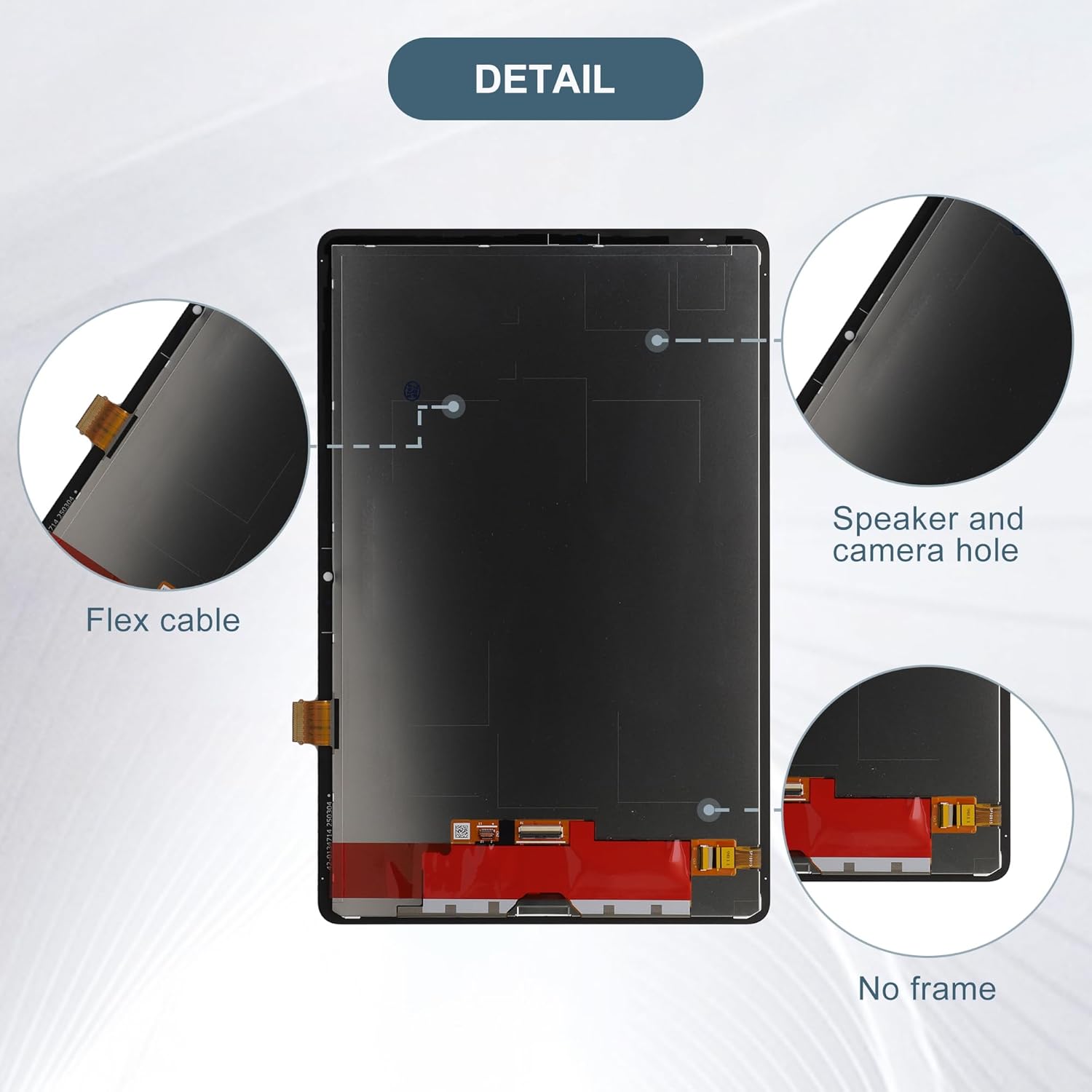LCD Display Touch Screen Digitizer Assembly Repair Replacement 10.9" for Samsung Galaxy Tab S10 FE GH82-37143A with Tools（Black）