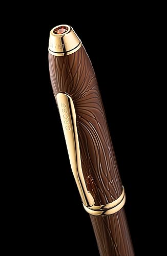 Miniatura 9 de Cross Townsend Lustrous - Bolígrafo de punta redonda, color cromado, Caoba-Marrón