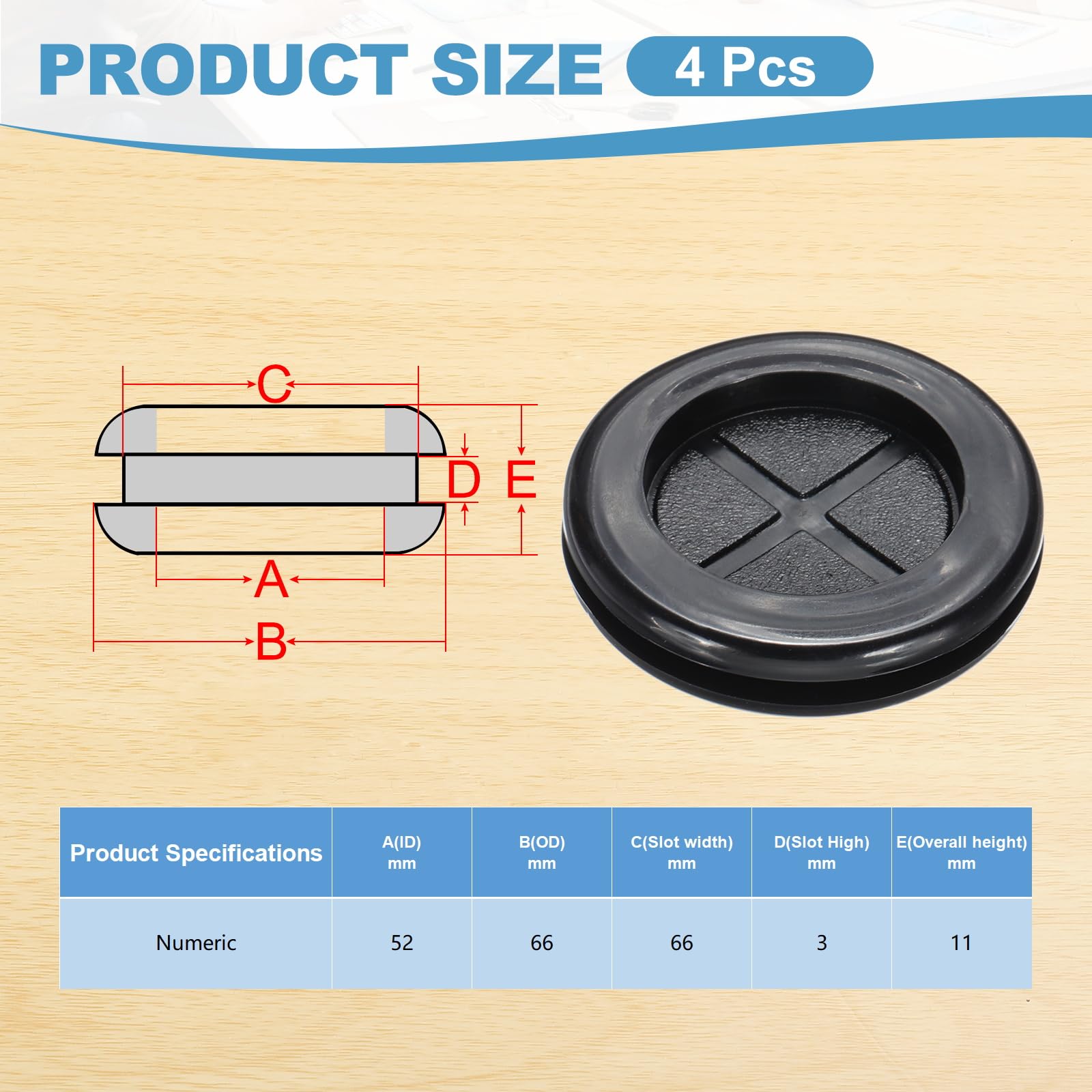 PATIKIL Rubber Grommet 2-1/16" - Image 2