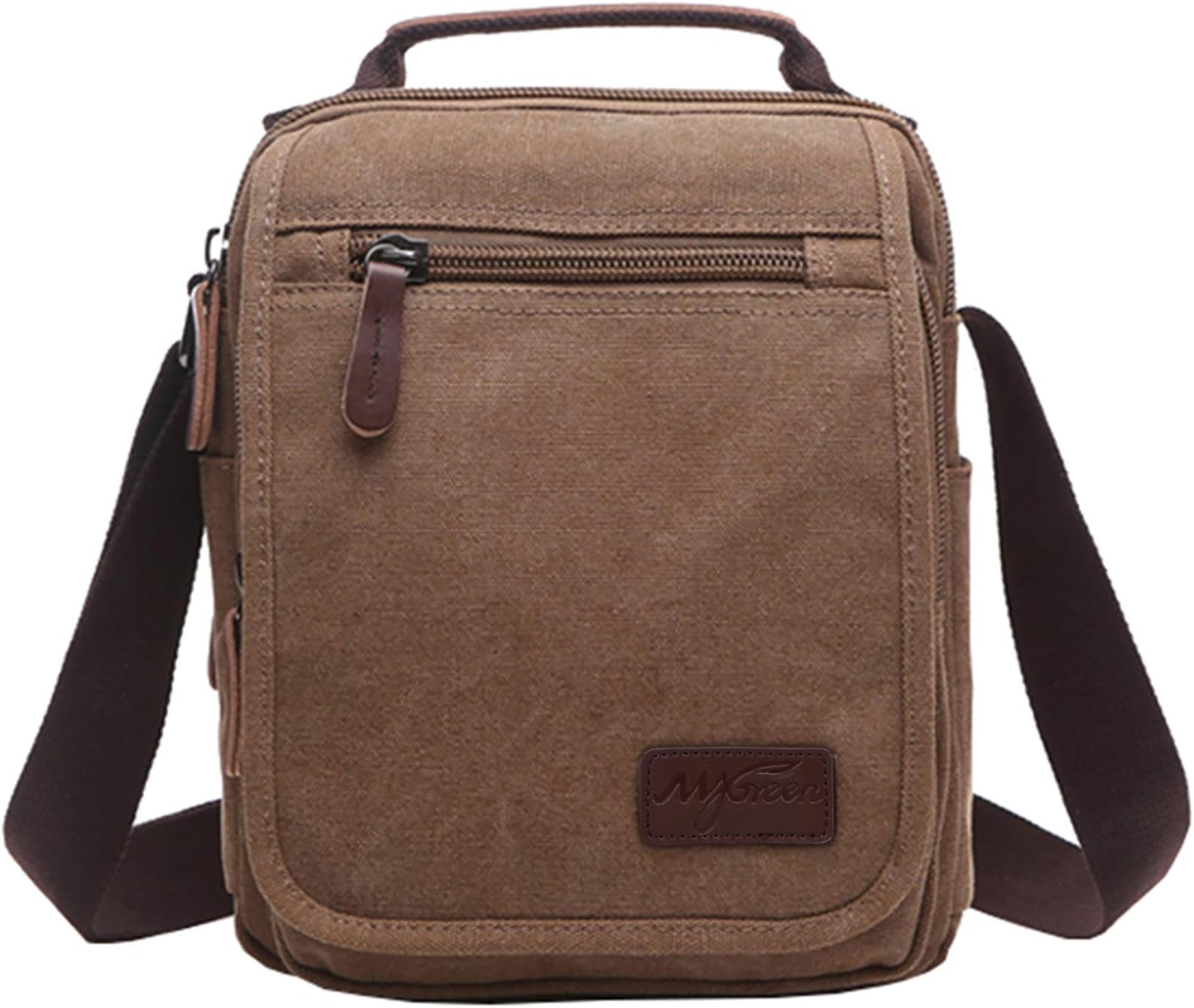 Small Canvas Crossbody Shoulder Bag Messenger Bag Work Bag