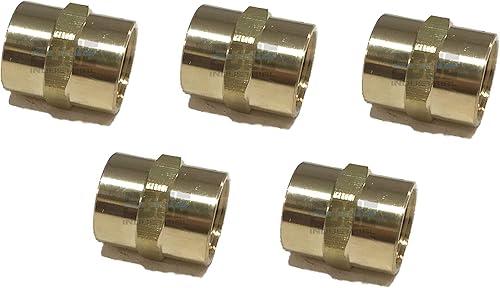 Acoplamiento de latón 38" hembra NPT FNPT combustibleaireaguaaceitegas WOG (Cantidad 05)