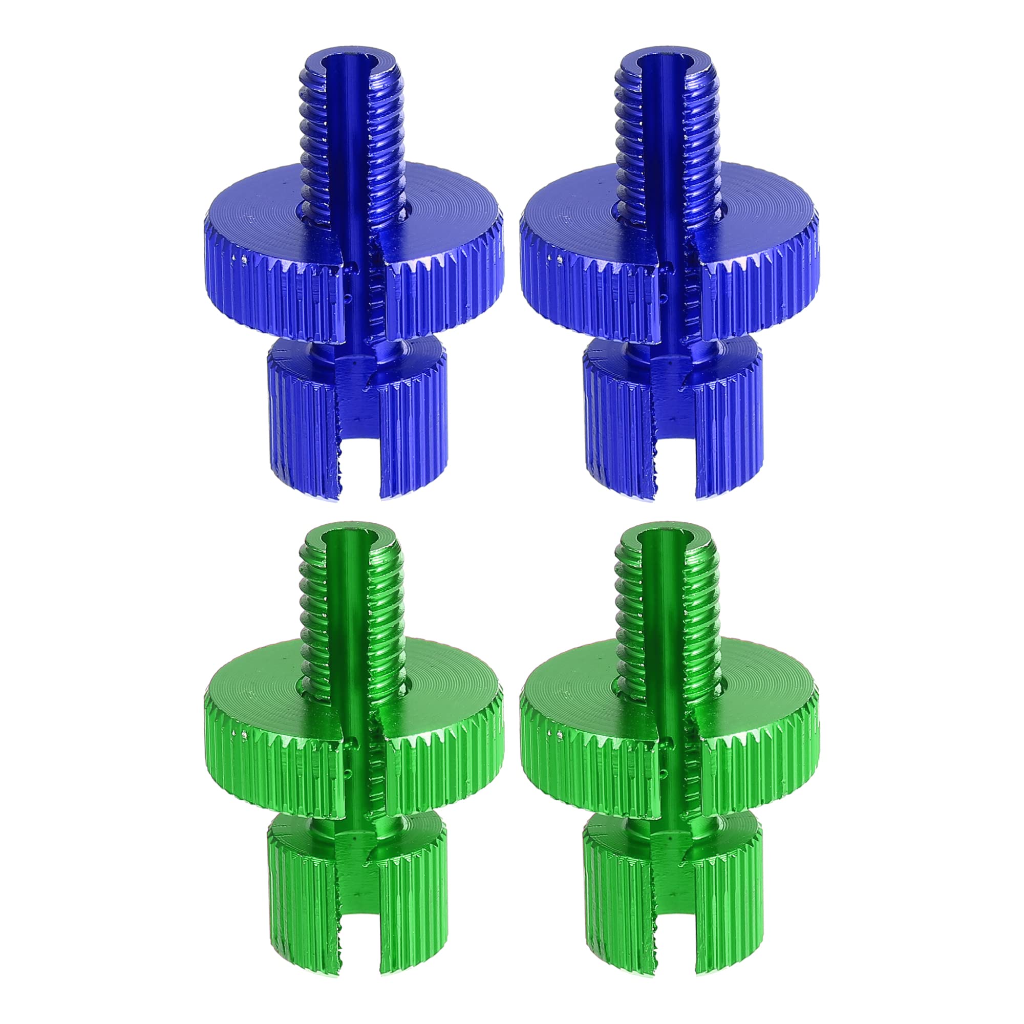 X AUTOHAUX 4 Pcs M8 Clutch Brake Cable Adjuster Screws for Motorcycle Green