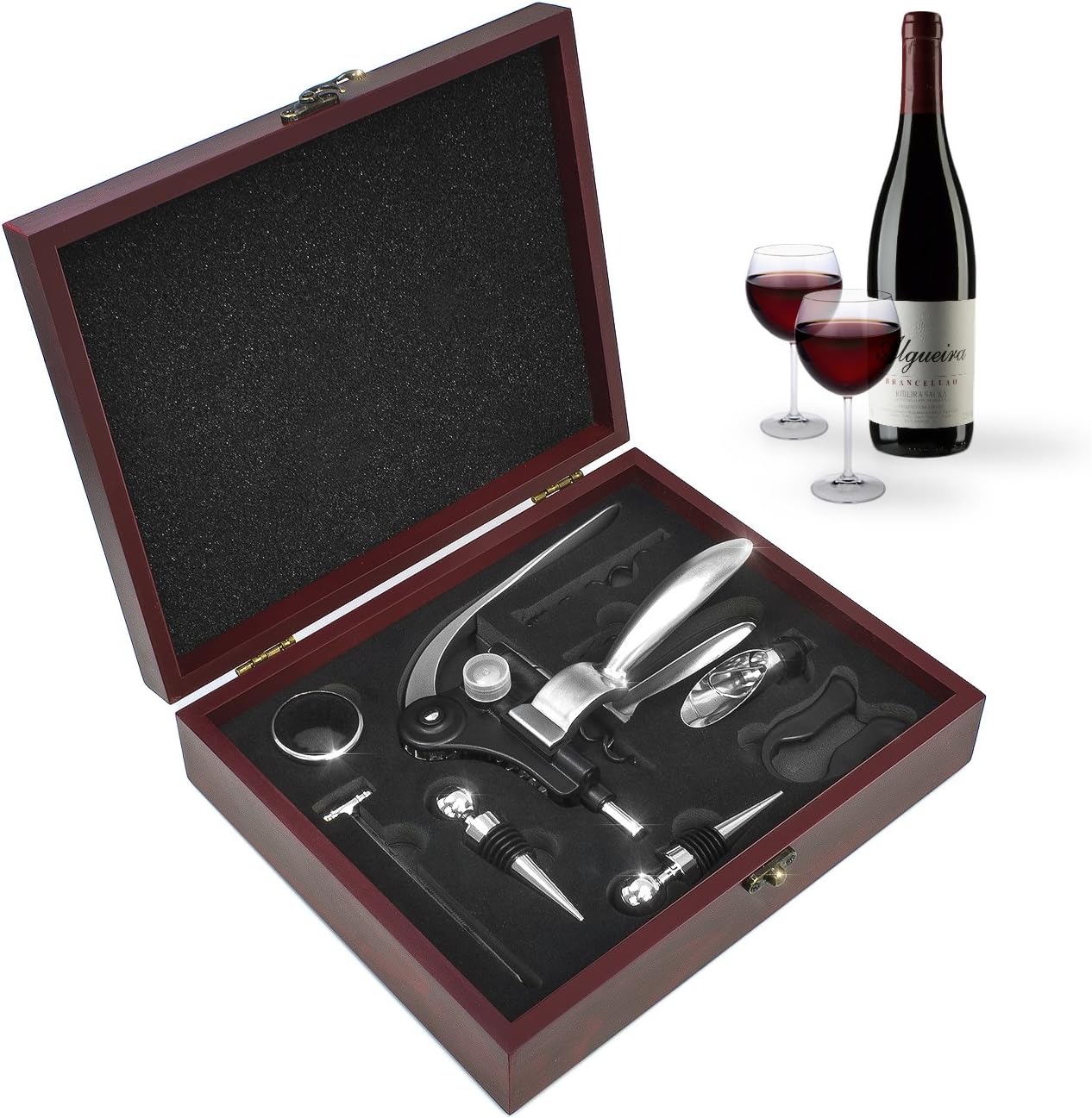Sorbus Wine Opener Gift Set Corkscrew Kit— Deluxe 9 Pieces