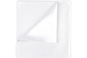 Silky Smooth Pocket Square: Elevate Your Style with Radiant Solid White Silk