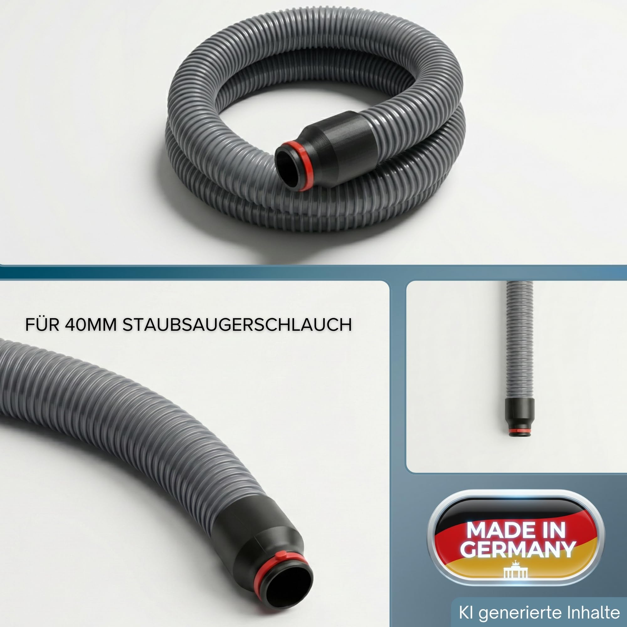 Raccord d'aspirateur, compatible avec Bosch Click and Clean 40 mm, raccord de tuyau d'aspirateur NW40