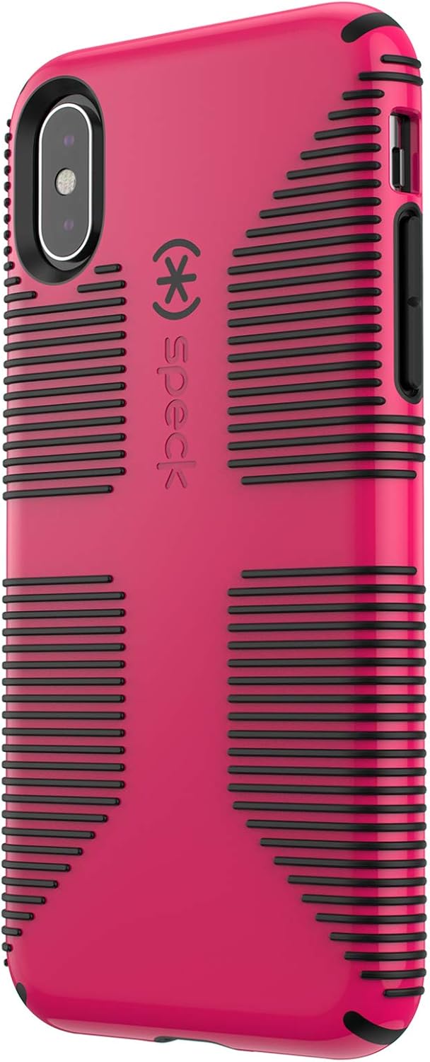Speck Products CandyShell Grip iPhone Xs/iPhone X Case, Cyber Blue/Grapefruit Orange