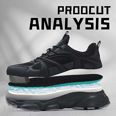GUYISA Steel Toe Shoes for Men Women Lightweight Safety Work Shoes with Puncture Resistant Midsole Comfortable Breathable Low Top Work Utility Sneakers for Warehouse Factory Construction Logistics Job