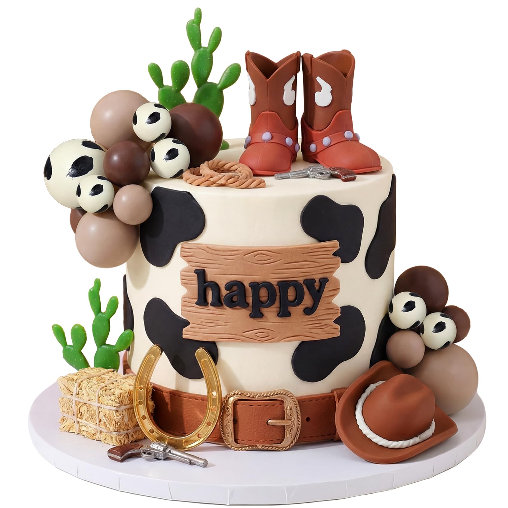 Photo 1 of Knana Cowboy Hat Cake Topper Western Decorations (21 Pcs)