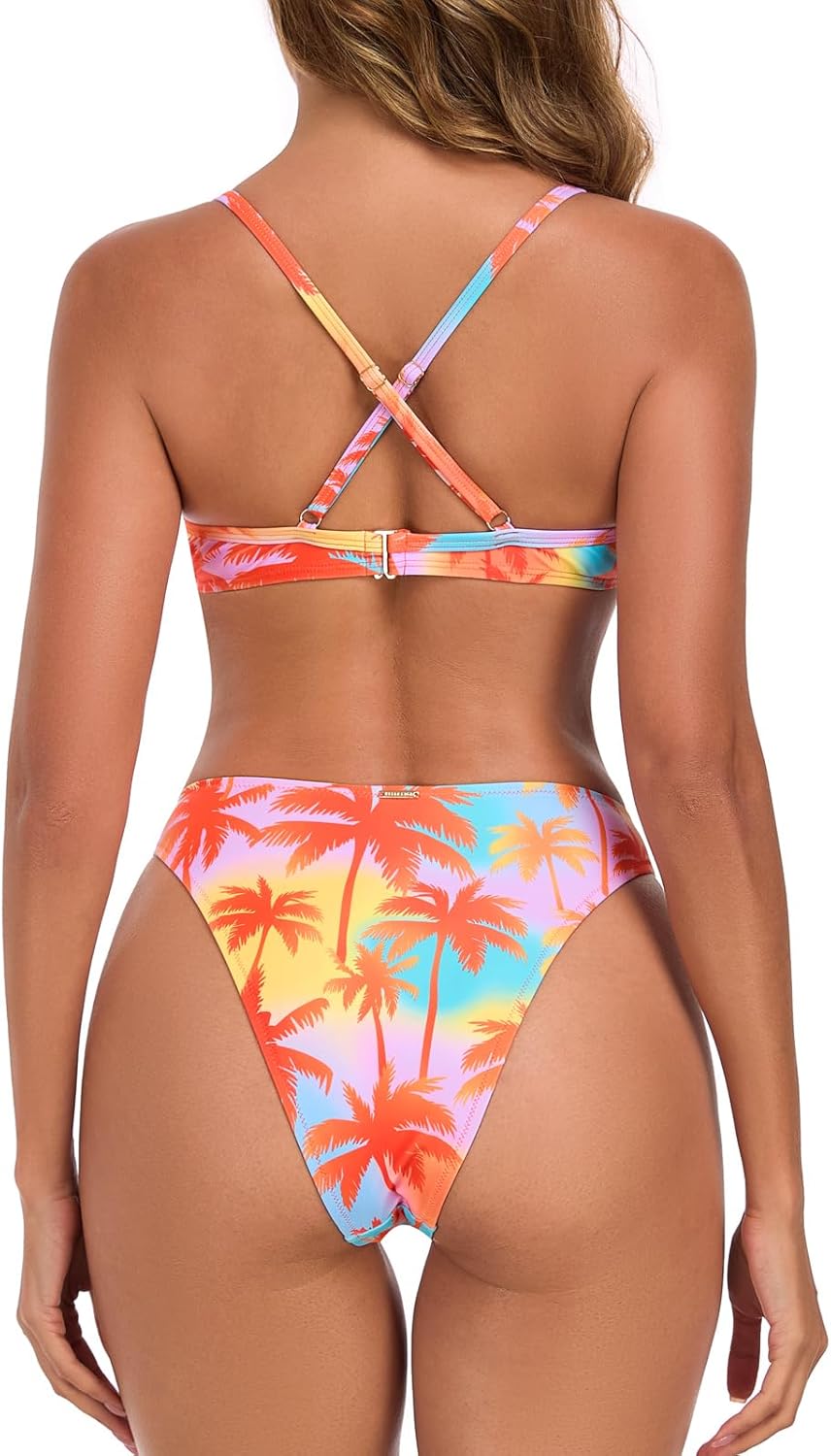 RELLECIGA Women’s Push Up Bikini Set Underwire High Cut Sexy Two Piece Bathing Suit - Image 5