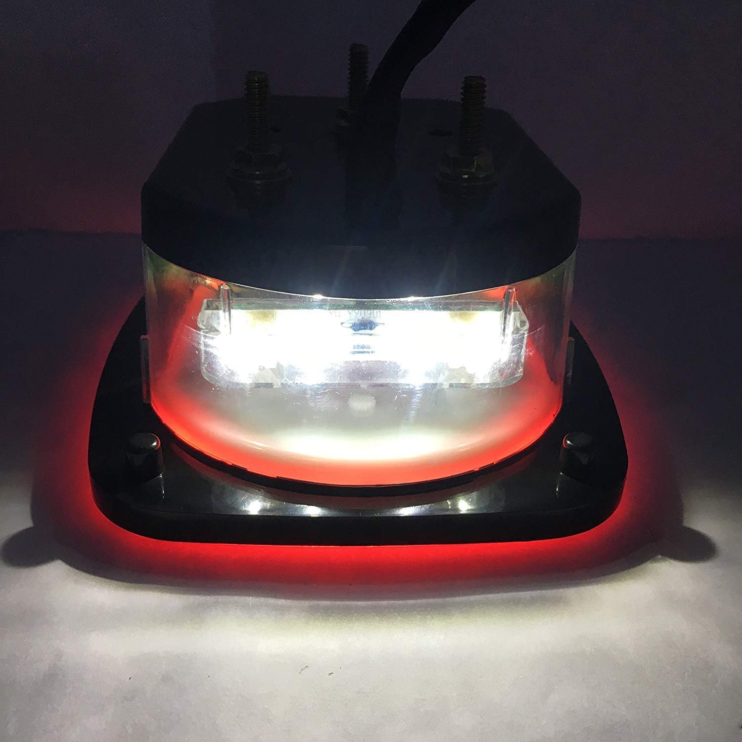 2PC LED Submersible Universal Combination Signal Tail Light Truck trailer light DOT-38 LED Brake Turn Stop License Back up Reverse Lights Rear,Stud Mounted Waterproof,