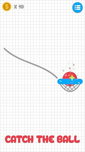 Ball Star Draw - Spill One Line Puzzle in Dunk Color Fire Glass