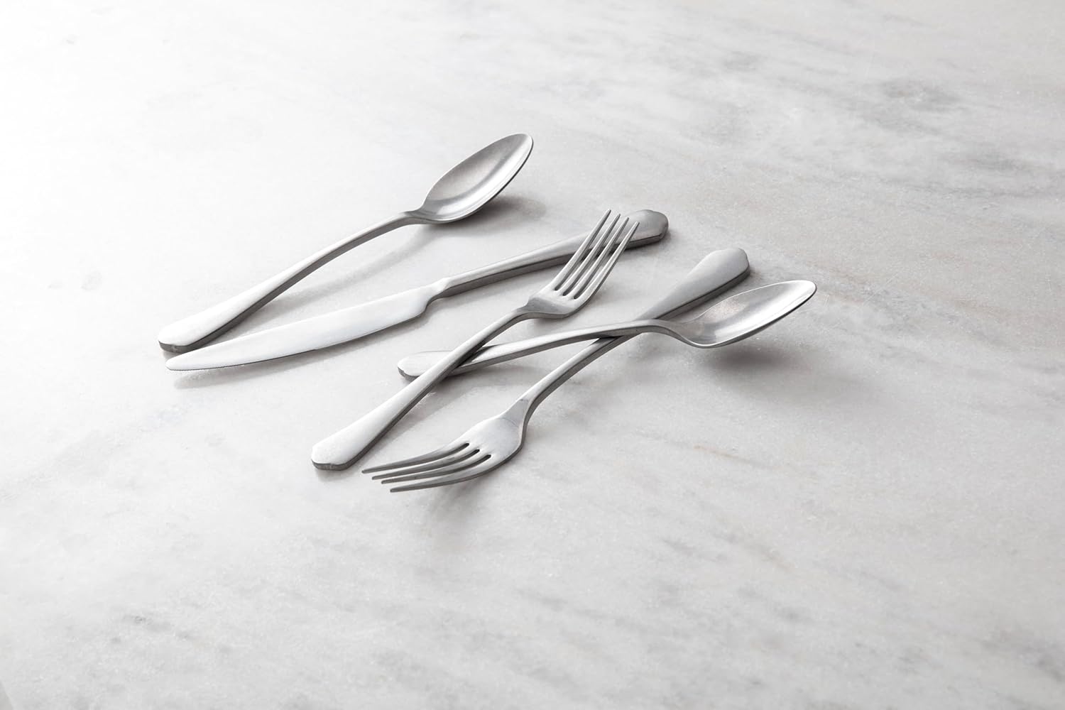 Fortessa Ellsie 18/10 Stainless Steel, 20 Piece Flatware Set (Service for 4), Antiqued Silver