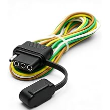 4Pin Vehicle Side Trailer Wiring Harness 1.2M,4 Prong Trailer Light Socket