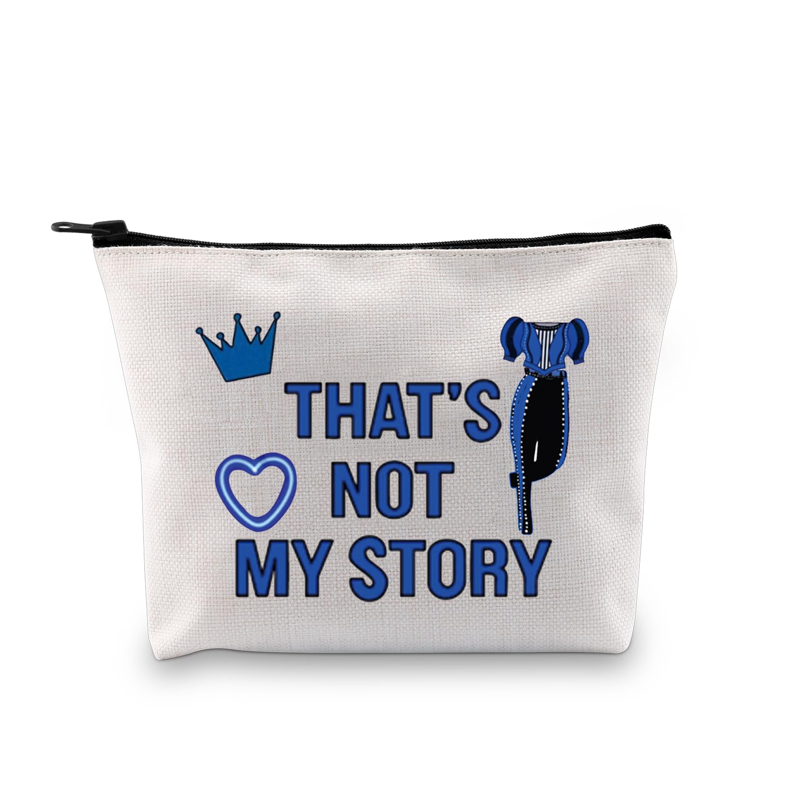 PXTIDY Six Queen Musical Makeup Bag Catherine Fans Gifts That's Not My Story Cosmetic Make Up Bag Musical Theater Lover Gift