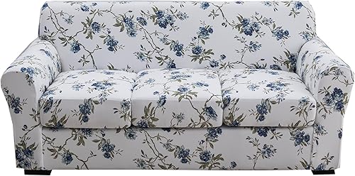 Miniatura 114 de CRFATOP Funda elástica para sillón de 2 piezas, suave y ajustable, con brazos, protector de muebles lavable para sala de estar, mascotas, perros,