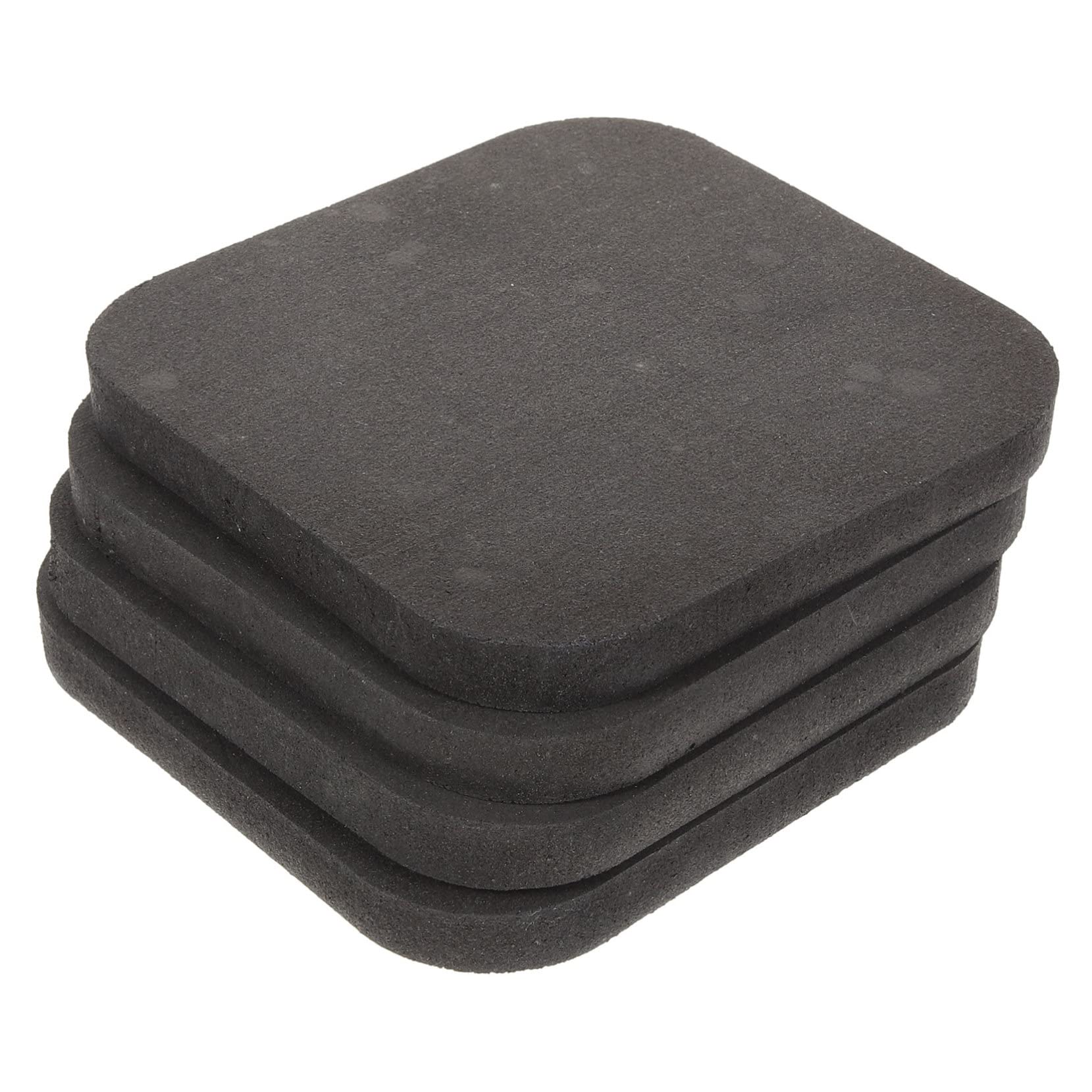 POPETPOP 4Pcs Rubber Floor Mats for Gym Durable Exercise Equipment Pads Non Slip Treadmill Protectors for Home Fitness Piano Drum Vibration Scratch Resistant