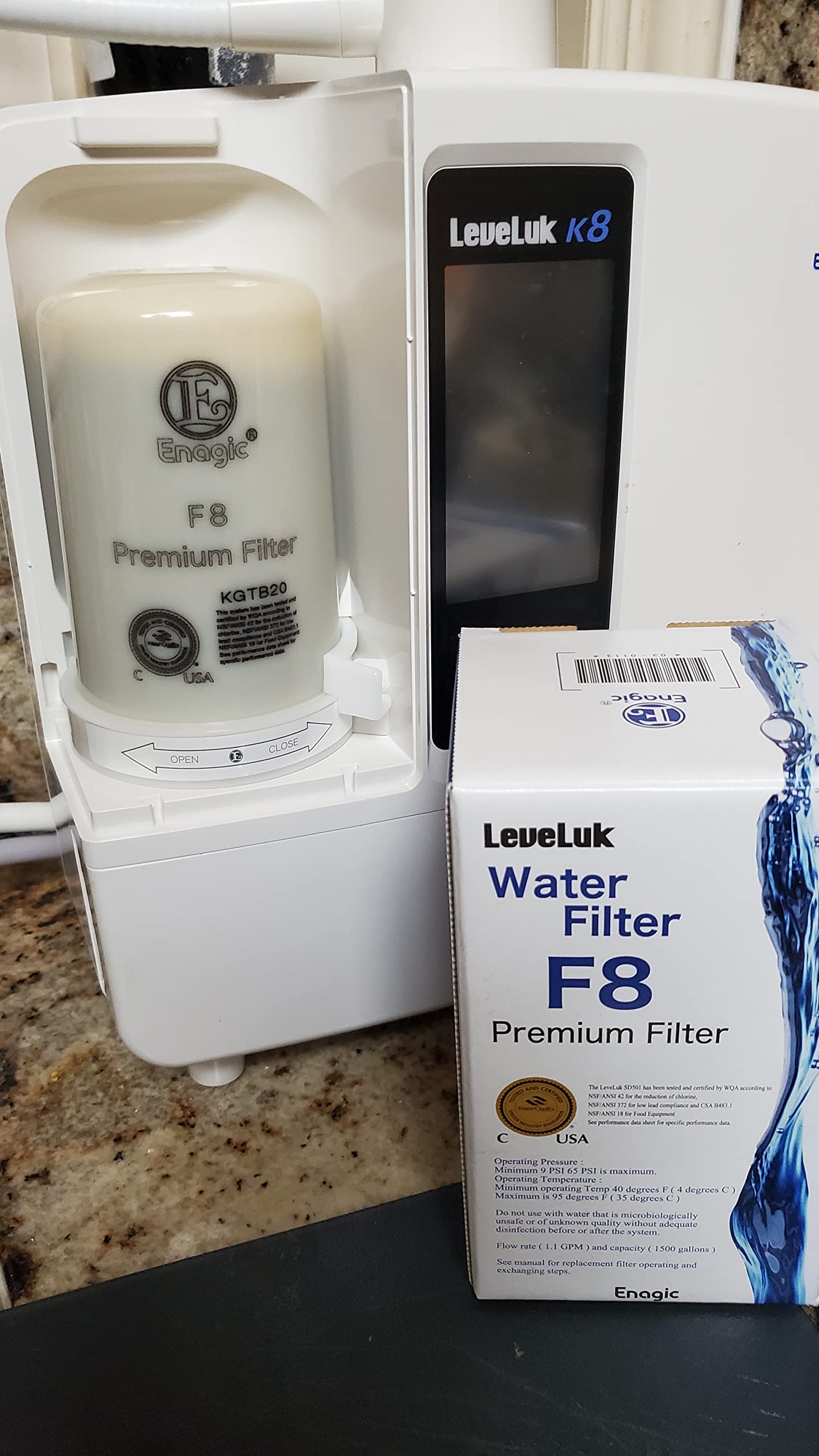Water Purifier Enagic K8 Kangen Leveluk K8 Water Filter Top