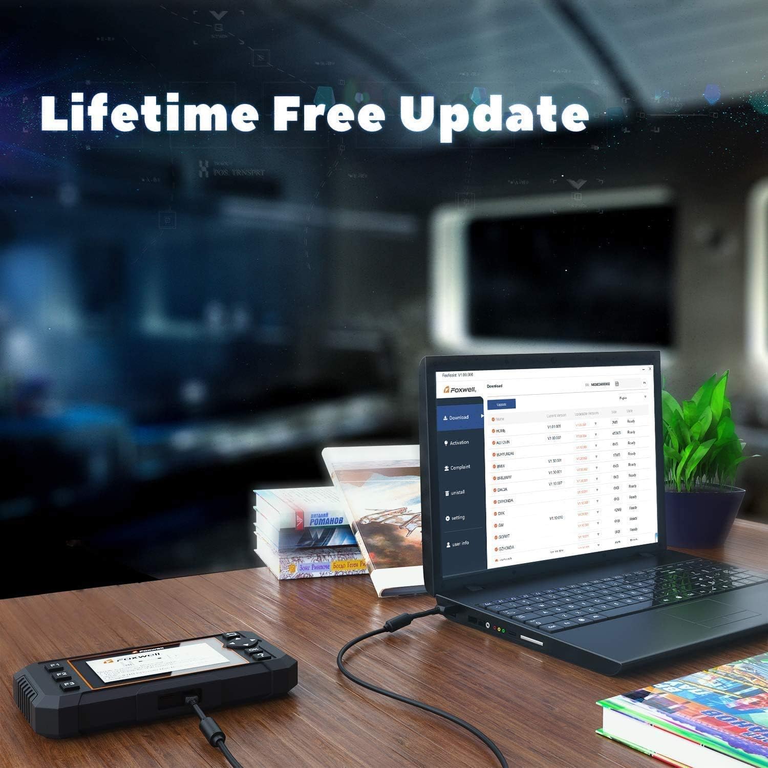 2022 Newest FOXWELL OBD2 Scanner NT624 Elite ABS Bleeding Scan Tool All Systems with SAS Calibration/Throttle Reset/Oil/EPB Reset Code Reader (Add New Features Via Software Update) : Automotive