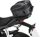 KEMIMOTO Motorcycle Tail Bag, Dual Use Motorcycle Rear Seat Bag with Waterproof Rain Cover, 22L-34L Expandable Motorbike Helmet Bag Luggage Storage Backpack with 6 straps