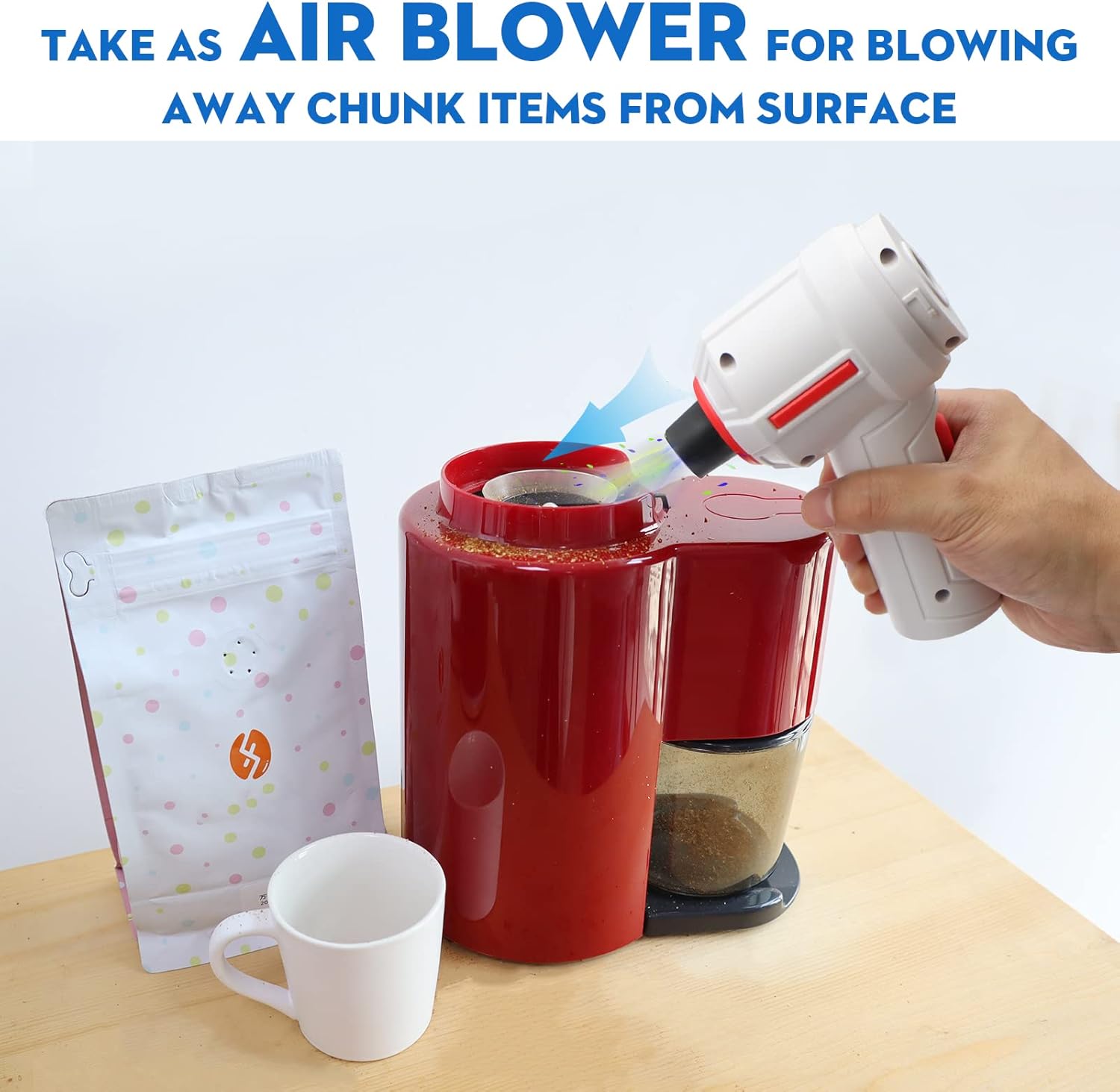 Air Duster, Vacuum & Compressed Air & Blower 3-in-1, Keyboard Cleaner, 35000 RPM Electric Canned air can, Cordless Blower for Computer Desk Electronics Dust Cleaning, Rechargeable : Electronics