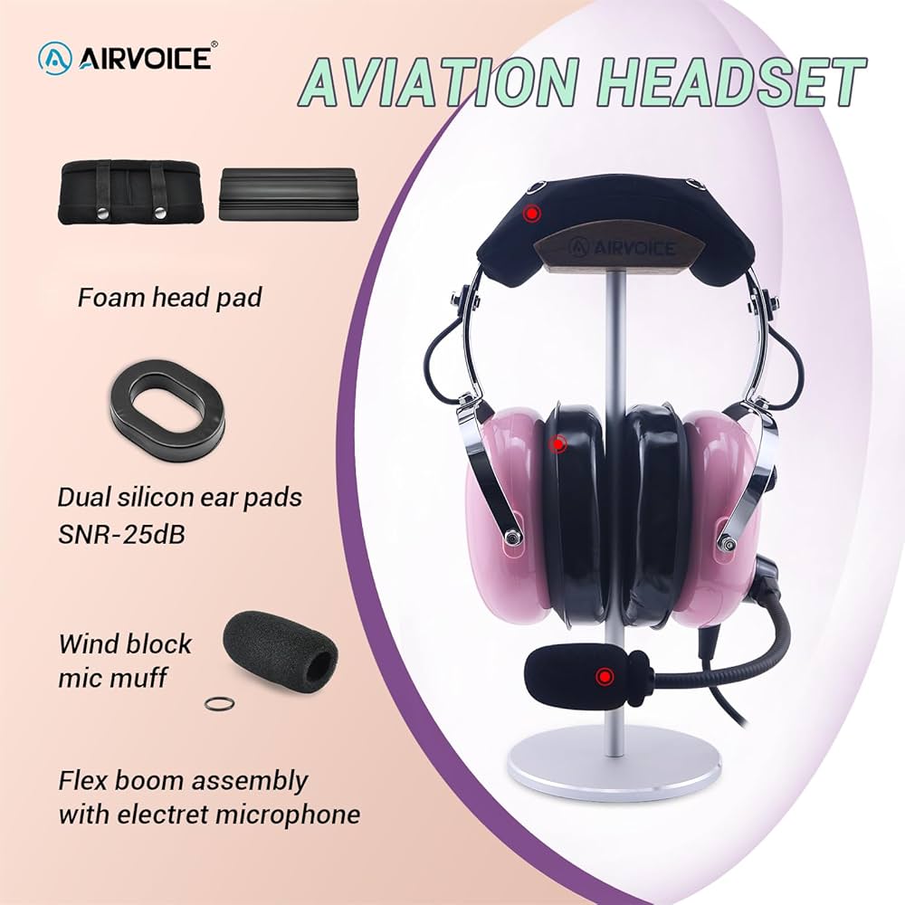 SALE❣️飛行機 ヘッドセット 航空パイロット ノイズキャンセリング 有線 Amazon.co.jp: AIRVOICE パイロット用航空ヘッドセット モノラル