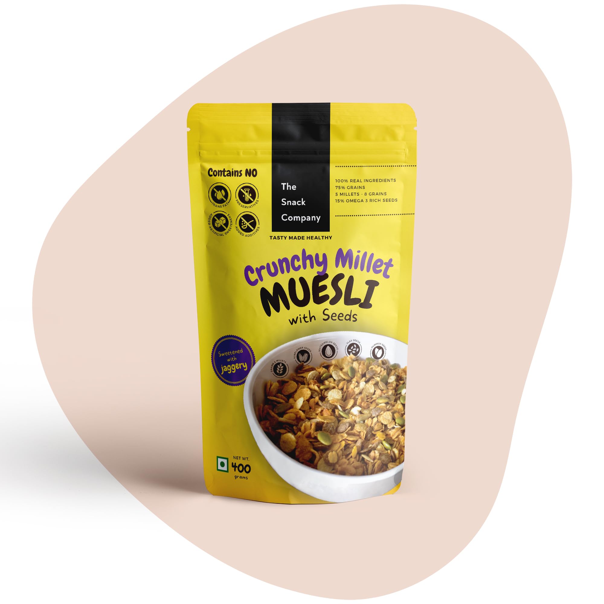 See full amazon price history chart for The Snack Company Crunchy Multi Millet Muesli 400 gm | Healthy Breakfast | 75% Grains | 5 Millets - 8 Grains | 15% Seeds | Sweetened with Jaggery | Muesli The Snack Company Crunchy Multi Millet Muesli 400 gm | Healthy Breakfast | 75% Grains | 5 Millets - 8 Grains | 15% Seeds | Sweetened with Jaggery | Muesli (B0CYYZZWL6) Amazon Price History, Amazon Price Tracker
