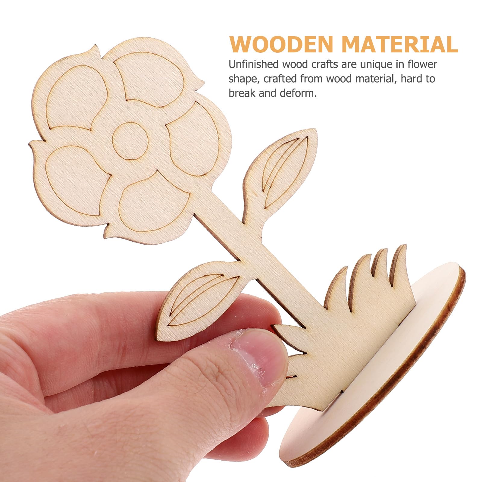 100 Flores De Madera Sin Terminar Para Manualidades – Formas De Hojas Y Pétalos Para Pintar, Decorar Y Regalar – Perfectas Para Bodas, Hogar Y Proyectos DIY