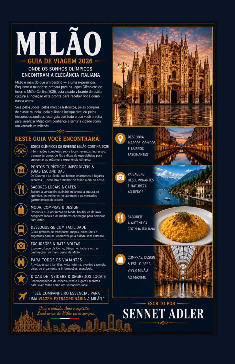 GUIA DE VIAGEM DE MILÃO 2026: ONDE OS SONHOS OLÍMPICOS ENCONTRAM O GLAMOUR ITALIANO: UM GUIA COMPLETO DOS PONTOS TURÍSTICOS, SABORES E TESOUROS ESCONDIDOS DE MILÃO