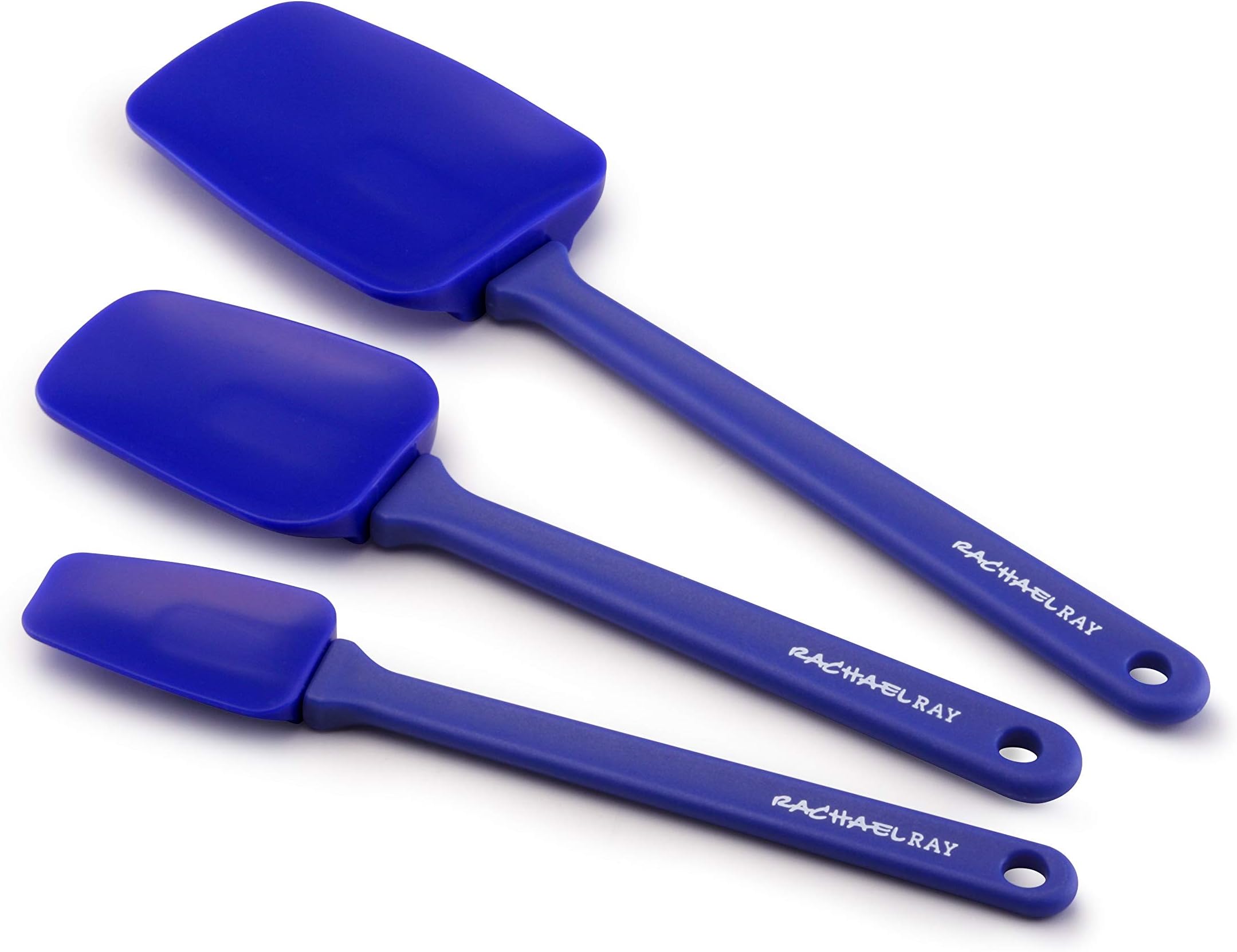 Tools and Gadgets Solid Spoonulas / Scraping Cooking Utensil Set - 9-1/2-Inch, 10-Inch, and 12-1/2, Blue