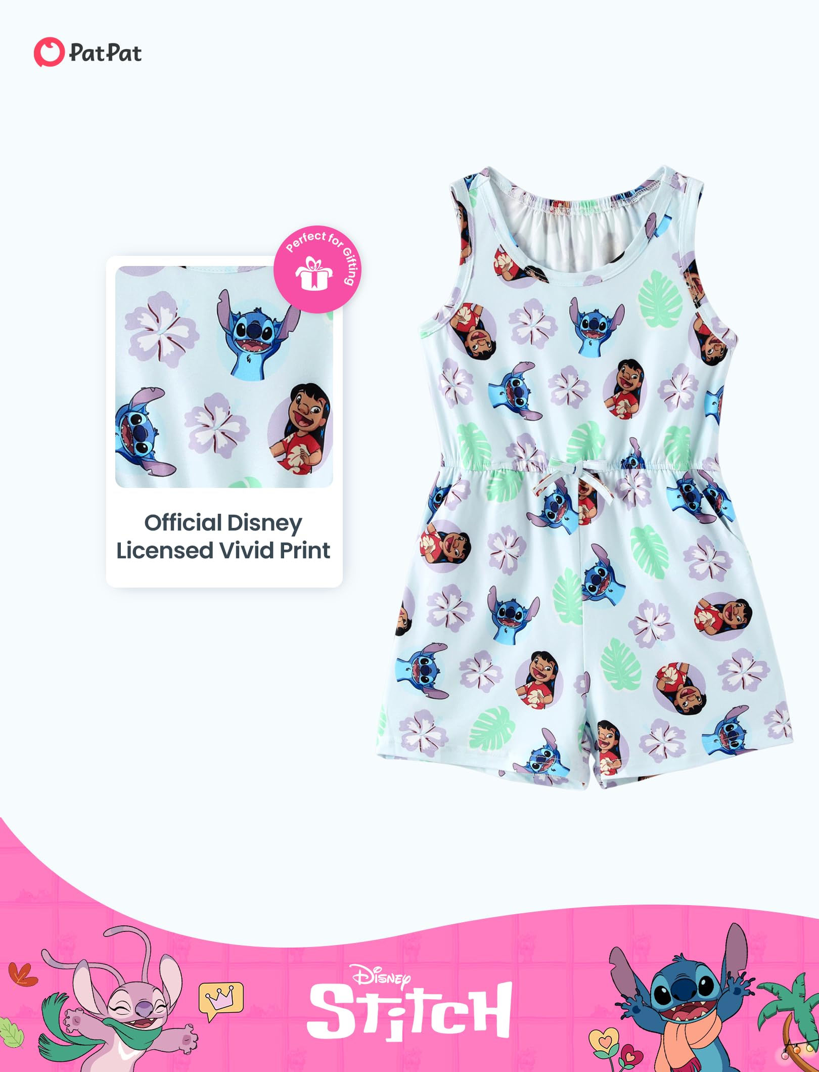 Disney Princess Frozen Elsa Ärmelloser Strampler für Mädchen und Jungen