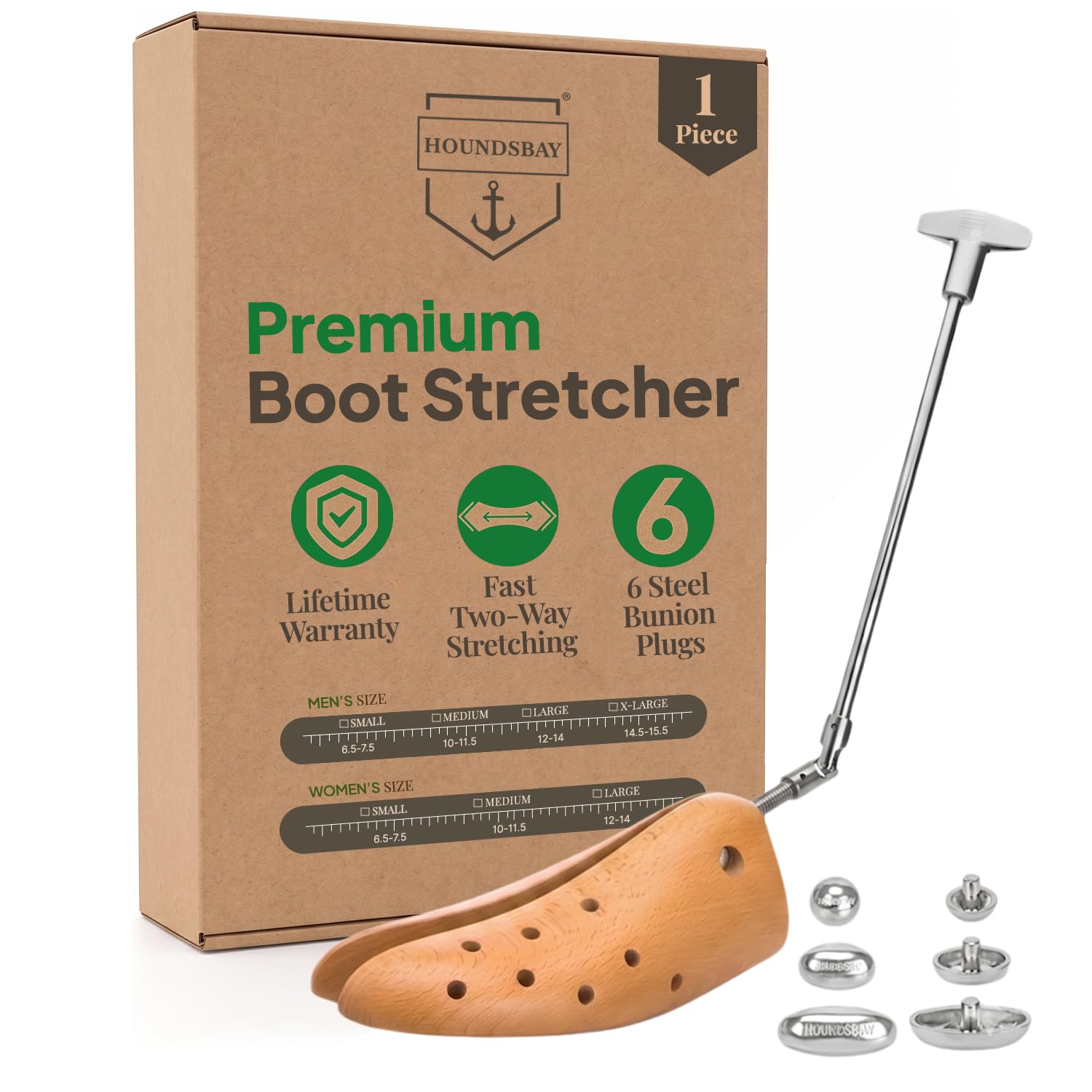 HOUNDSBAY Boxer - Estirador profesional de alta resistencia para botas | Afloja botas de senderismo y botas de trabajo