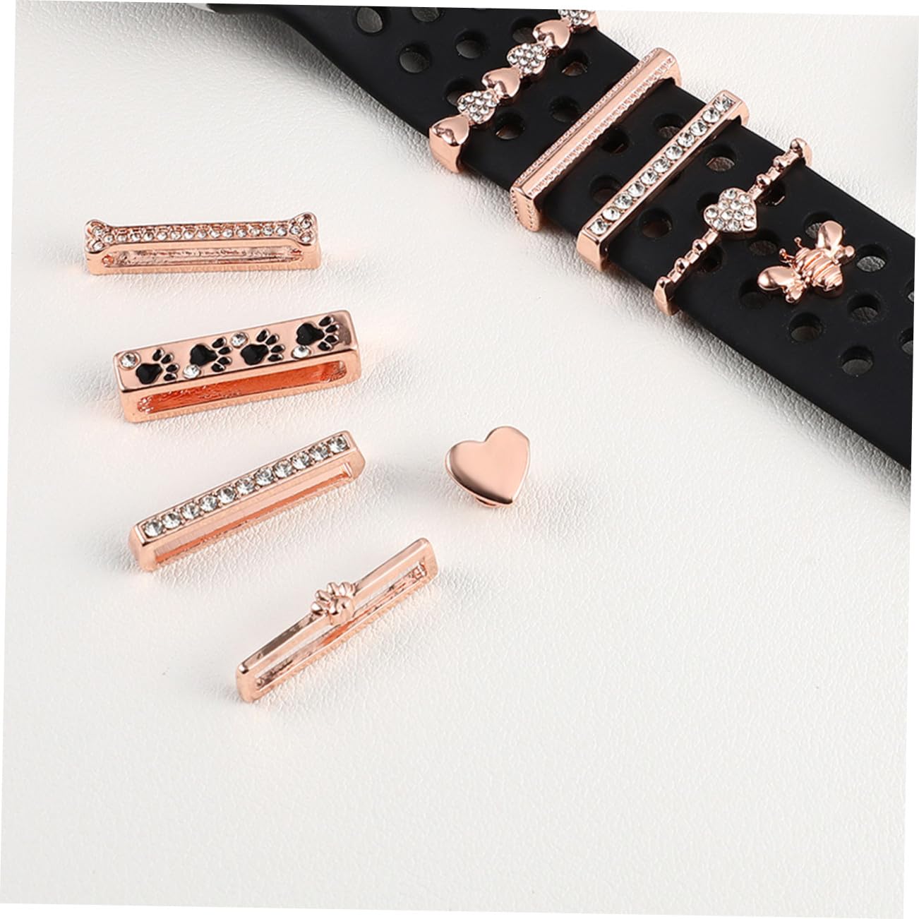 Anneaux Décoratifs en Métal Bracelet de Montre 10 Pièces